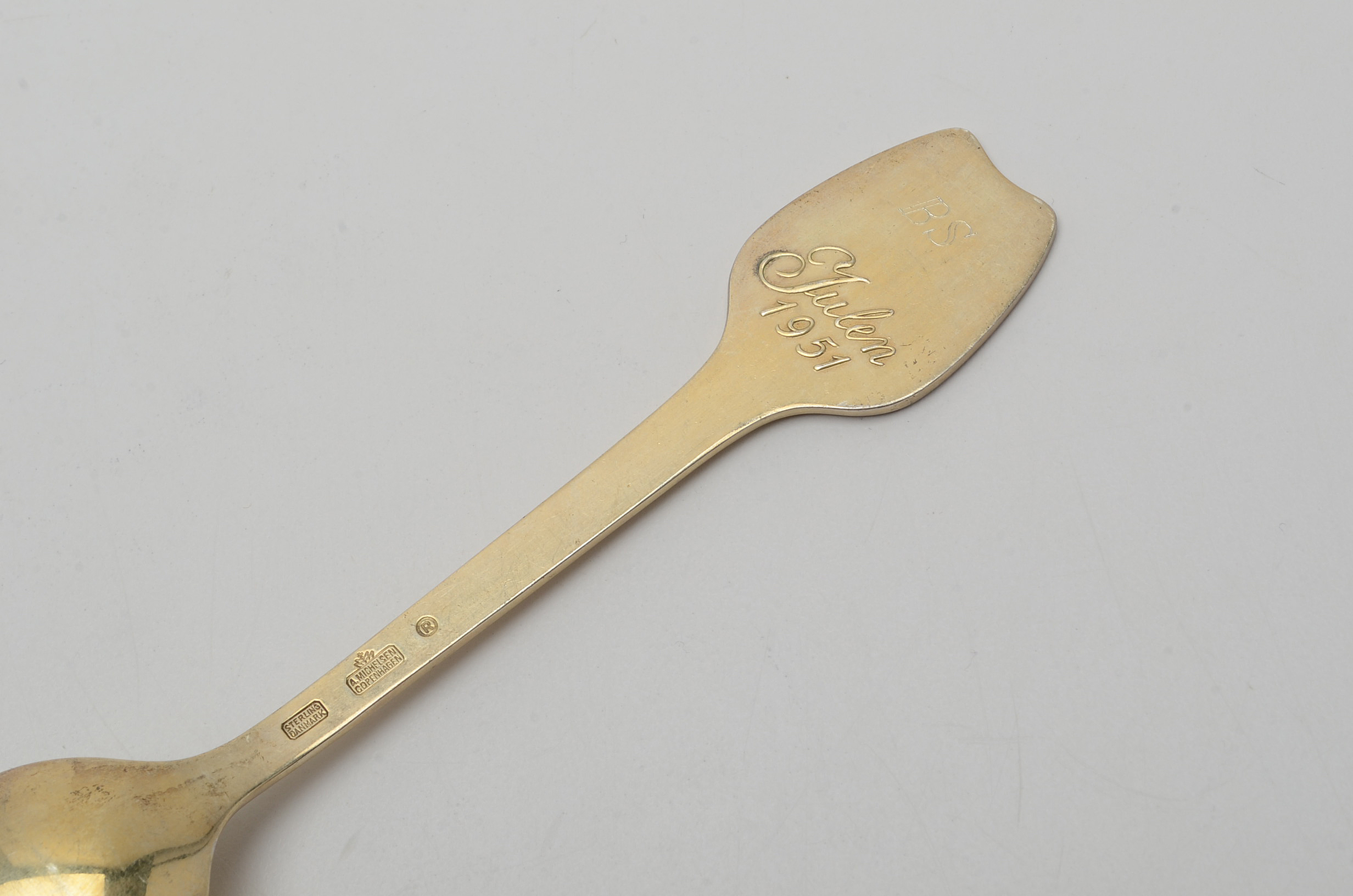 Collection of Danish Anton Michelsen Sterling Silver Christmas-Themed Spoons