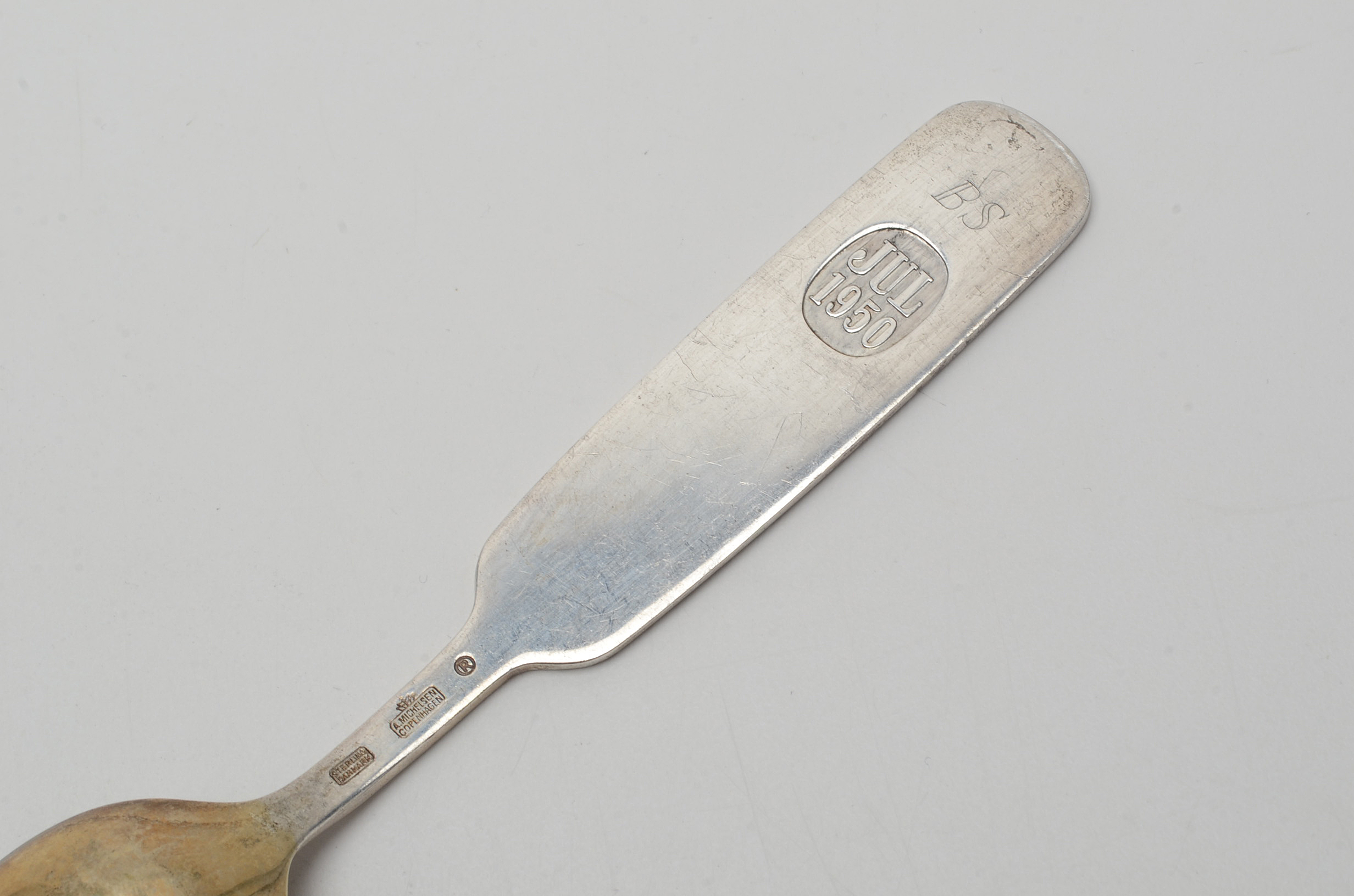 Collection of Danish Anton Michelsen Sterling Silver Christmas-Themed Spoons