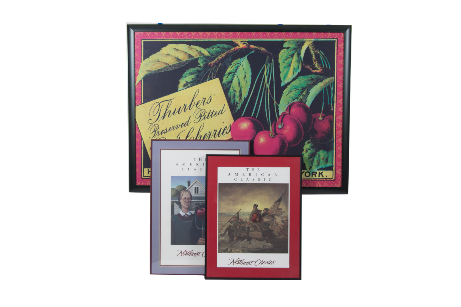 Trio of Vintage Cherry Advertisements