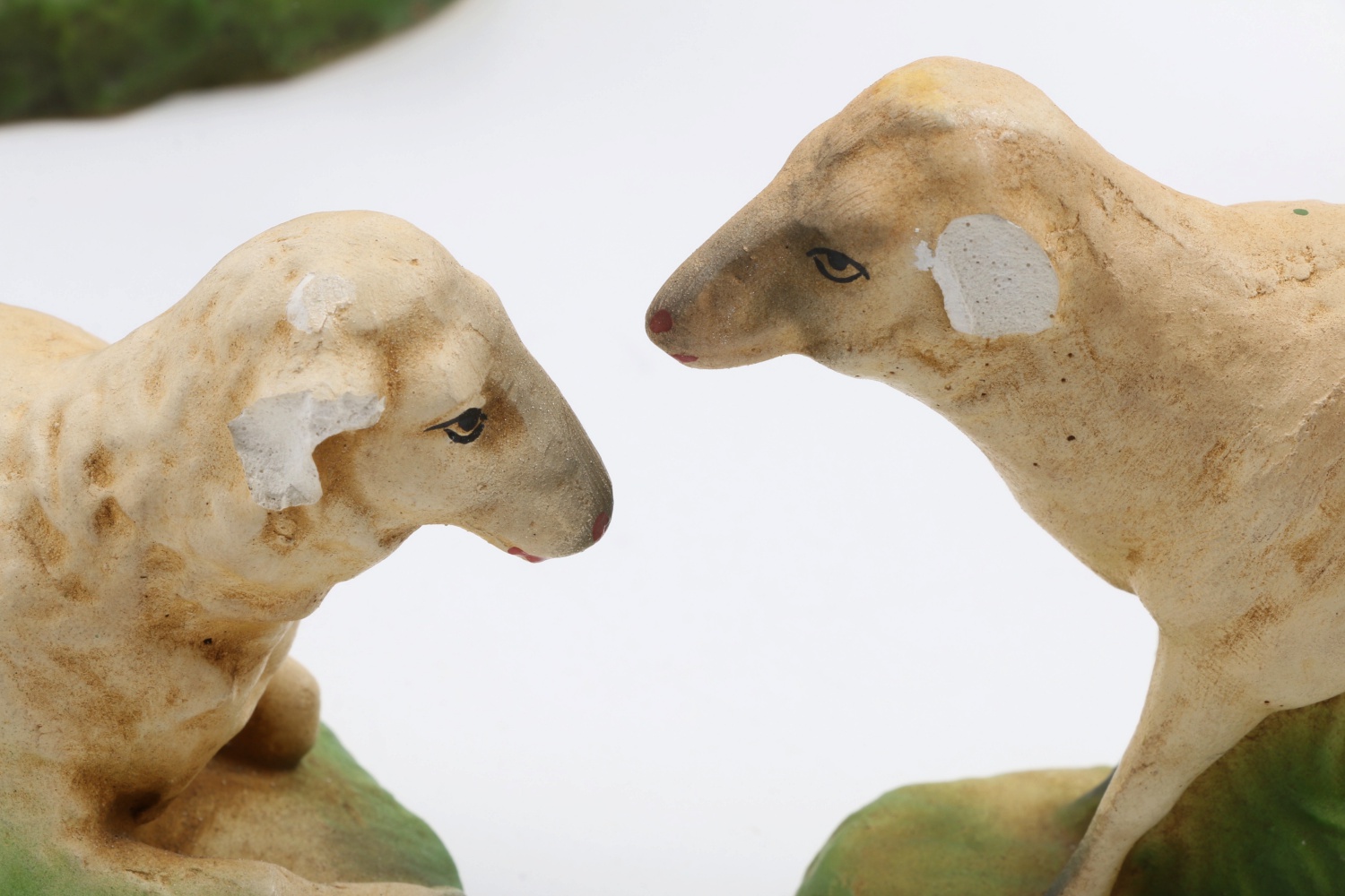 Large Size Vintage Nativity Chalk Ware Figures