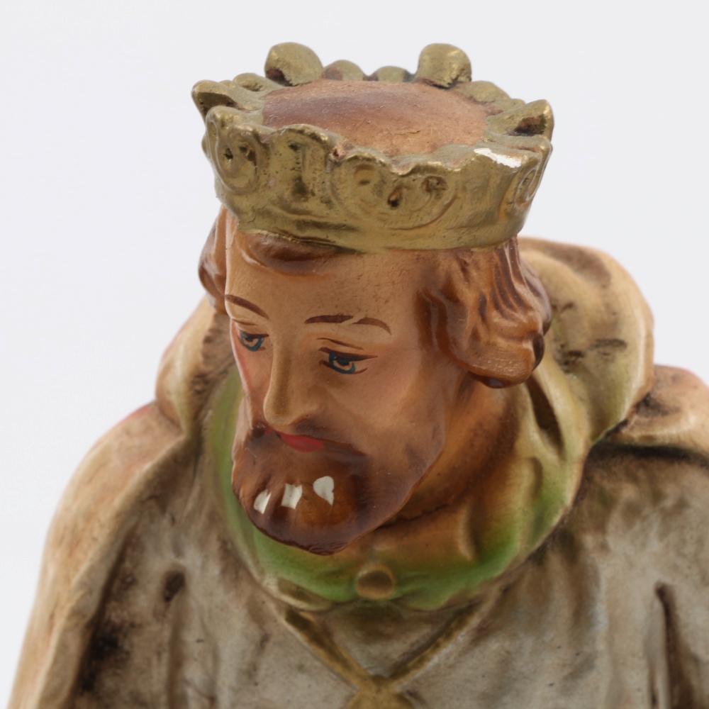 Large Size Vintage Nativity Chalk Ware Figures