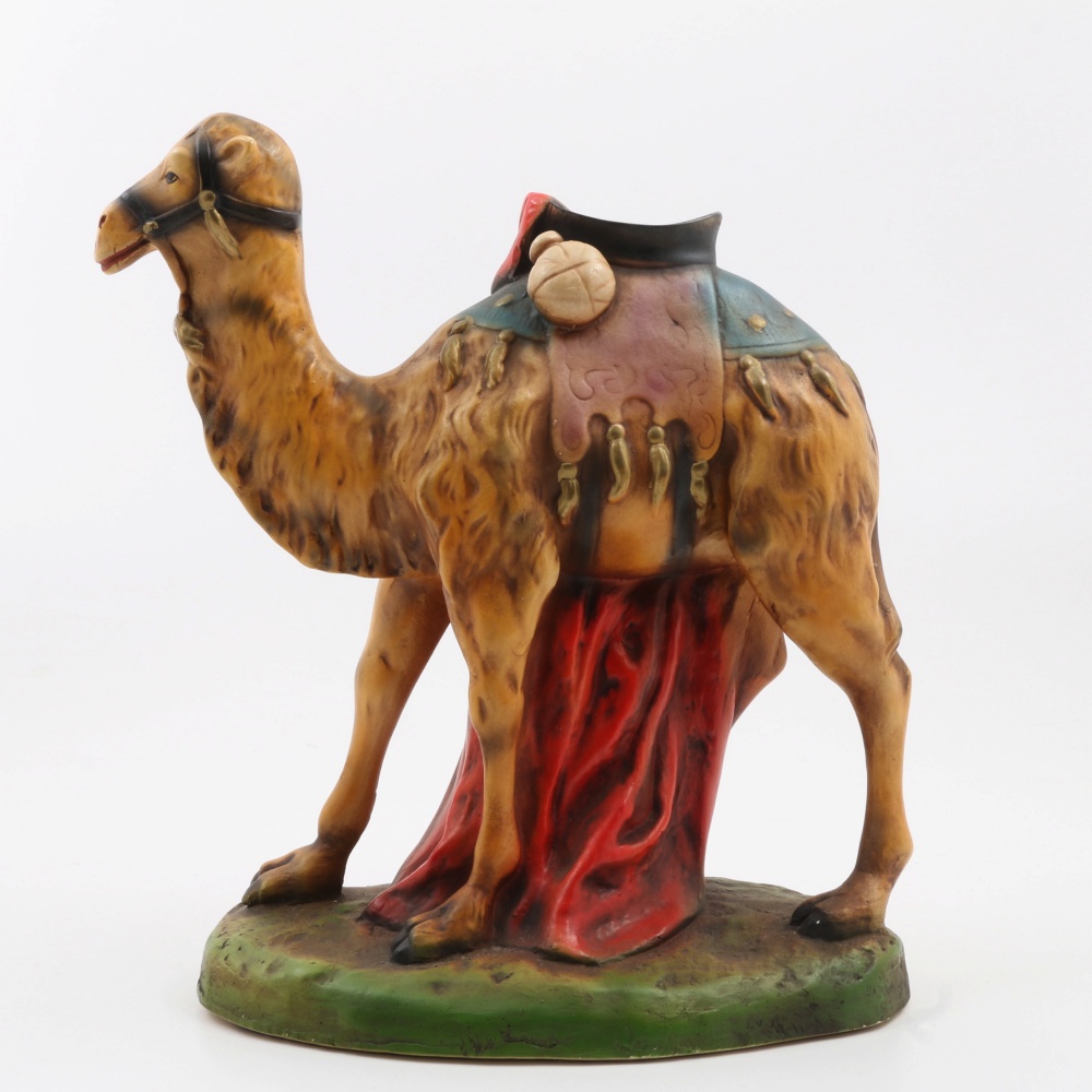 Large Size Vintage Nativity Chalk Ware Figures