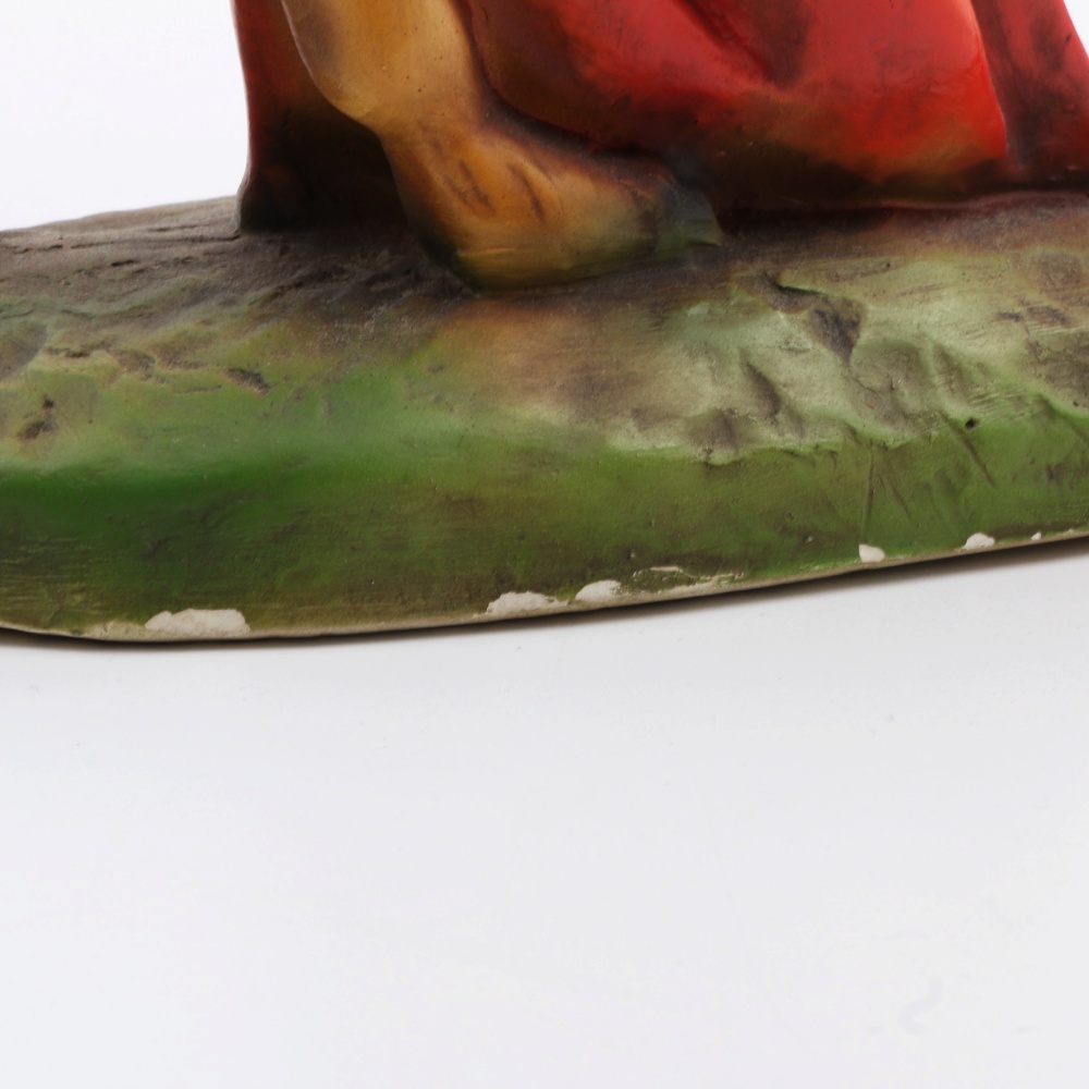 Large Size Vintage Nativity Chalk Ware Figures