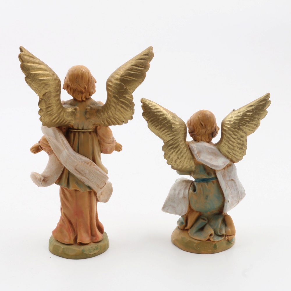 Large Size Vintage Nativity Chalk Ware Figures