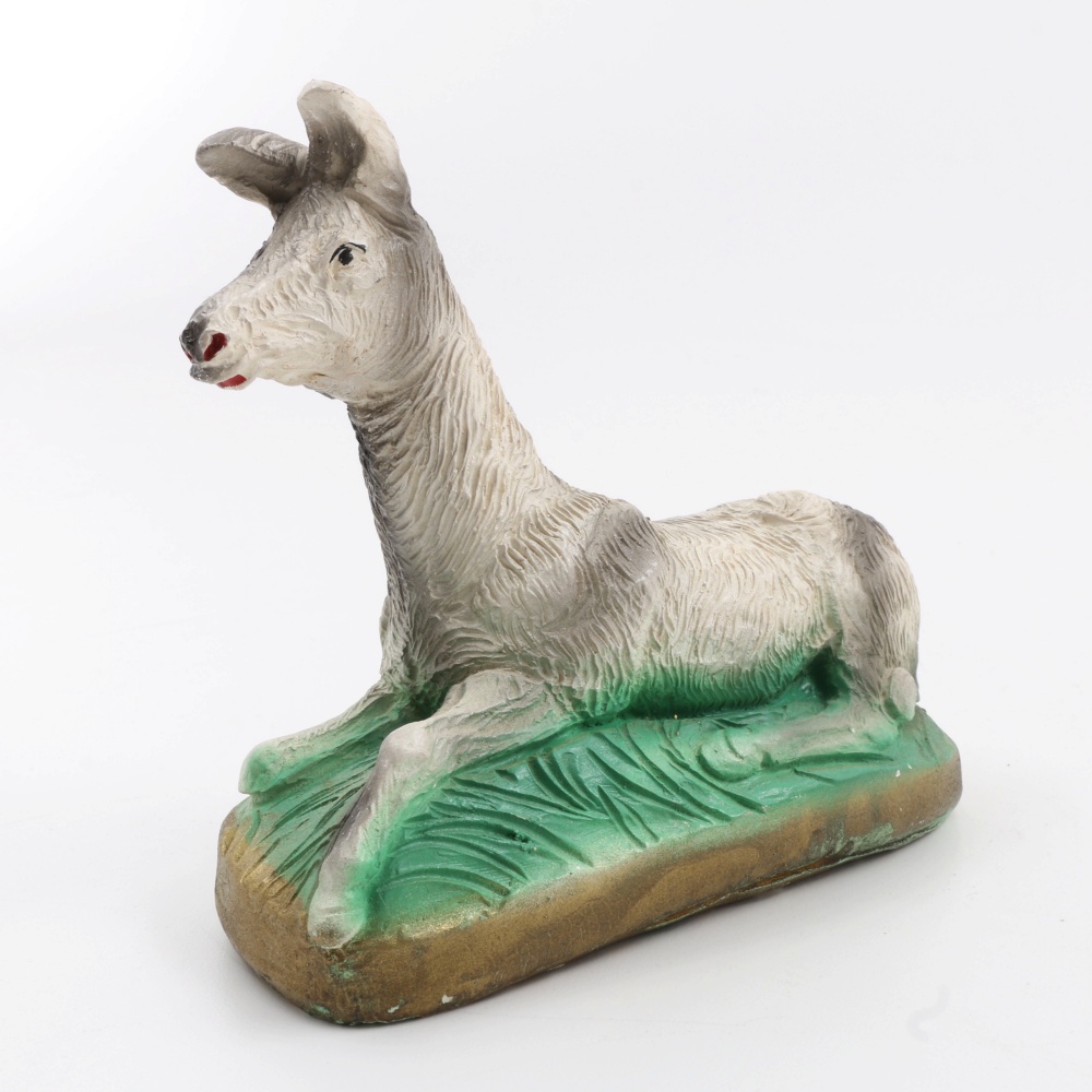 Large Size Vintage Nativity Chalk Ware Figures