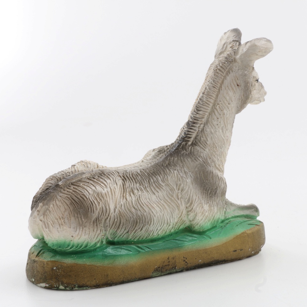 Large Size Vintage Nativity Chalk Ware Figures