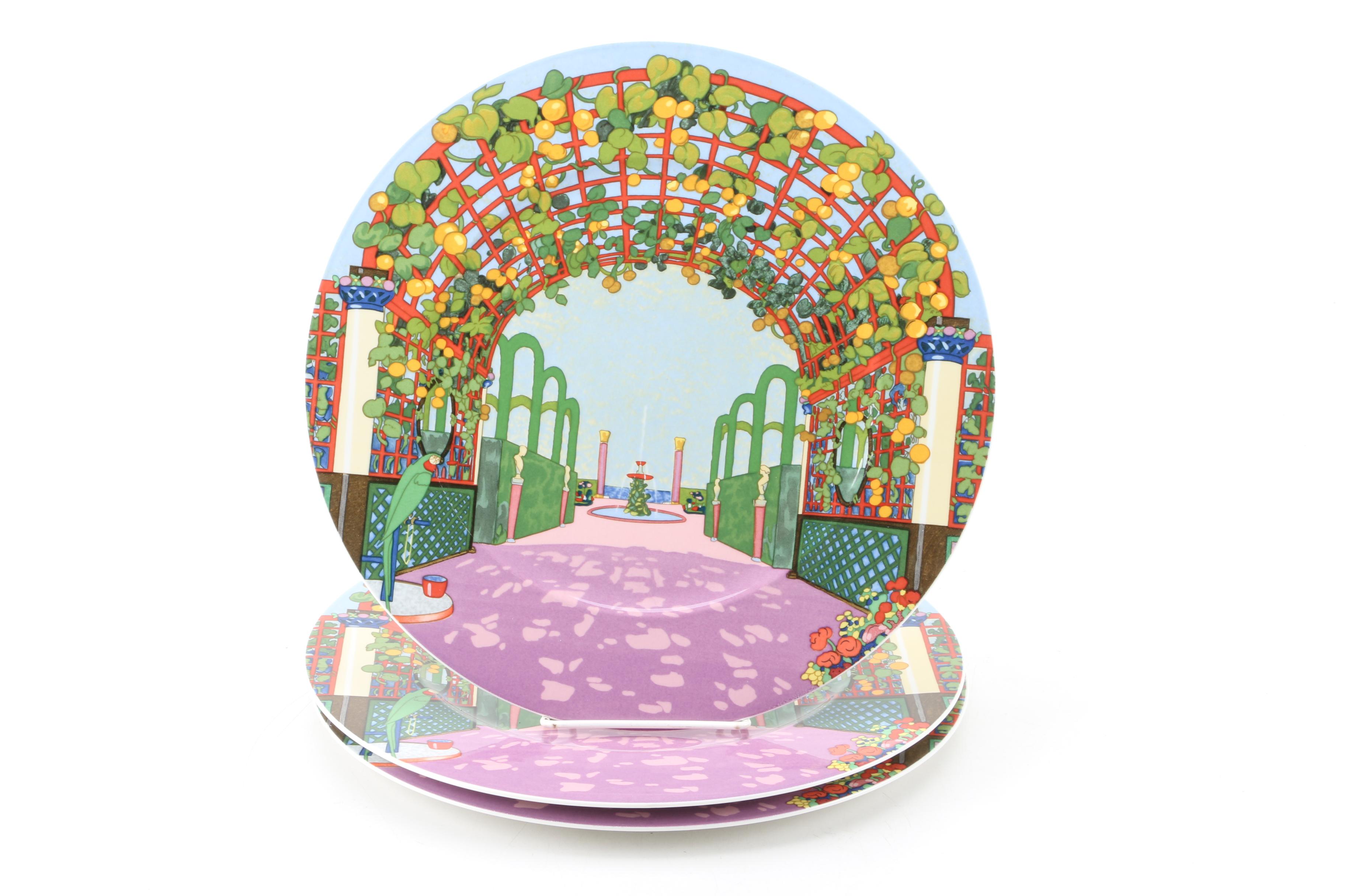 Villeroy & Boch "Jardins Français" Porcelain Chargers