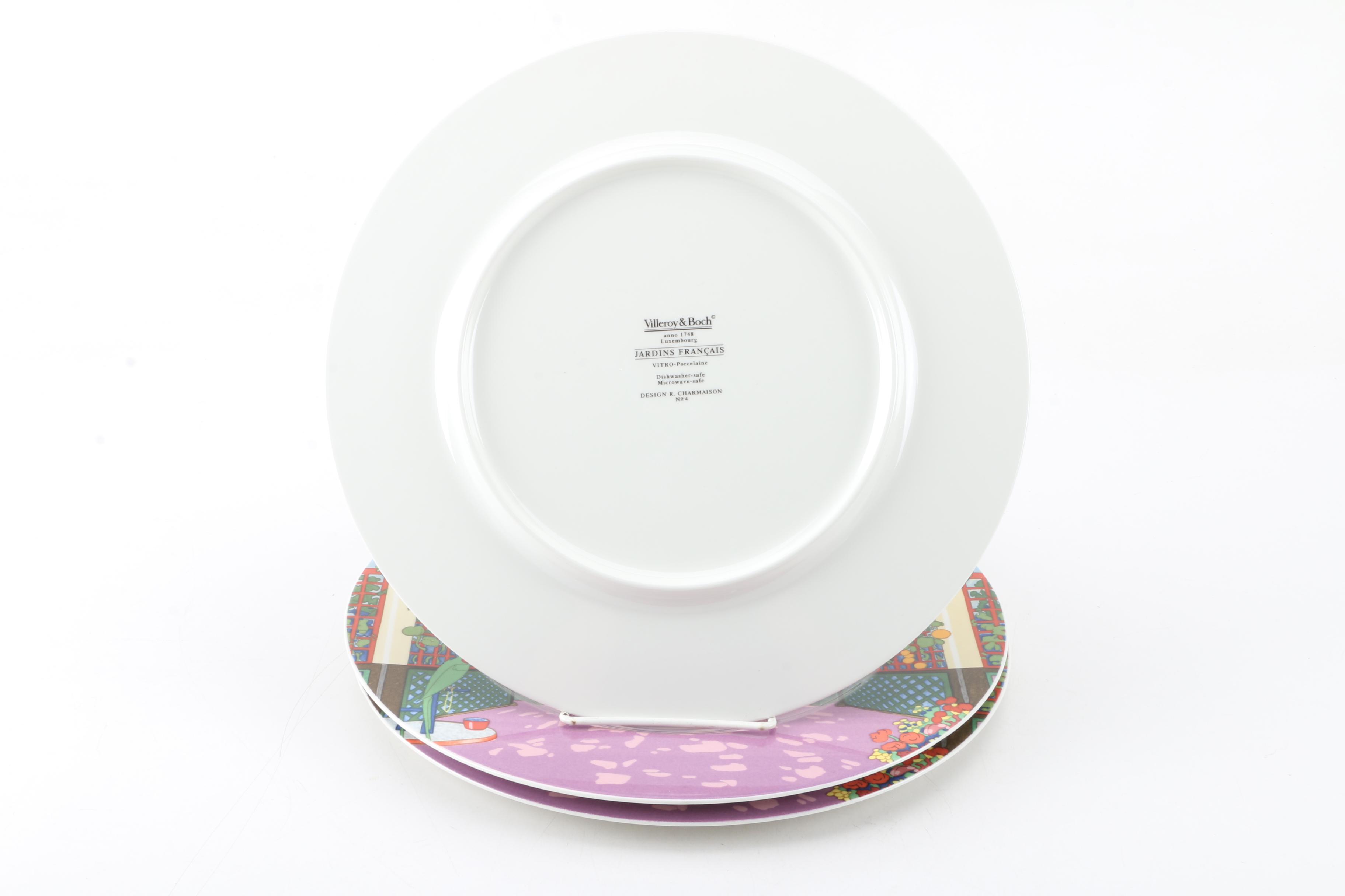 Villeroy & Boch "Jardins Français" Porcelain Chargers