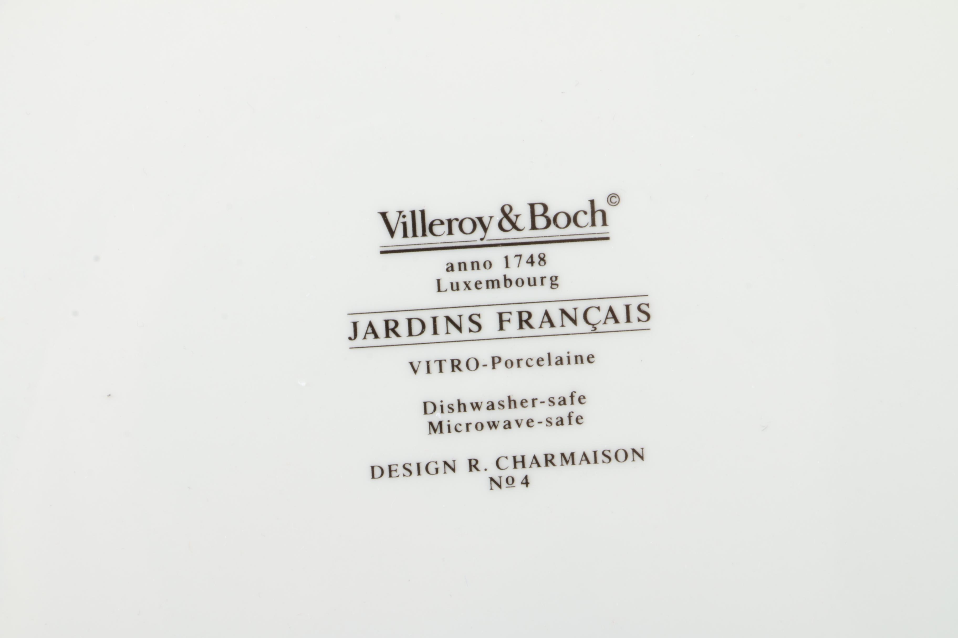 Villeroy & Boch "Jardins Français" Porcelain Chargers
