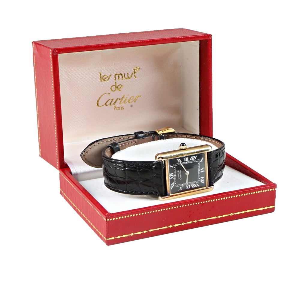 Les Must de Cartier Vermeil Watch in Original Box