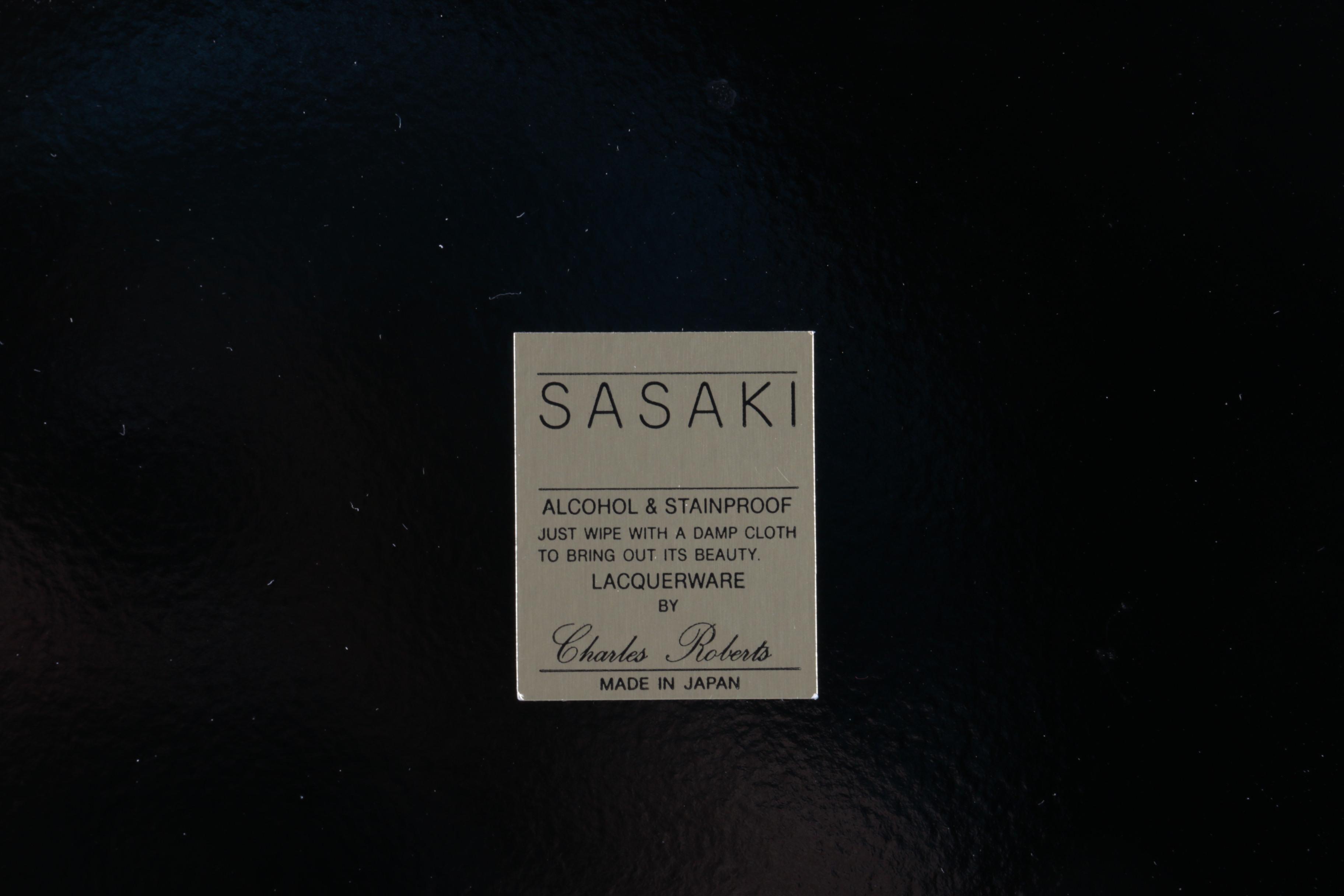 Charles Roberts "Sasaki" Lacquerware Chargers