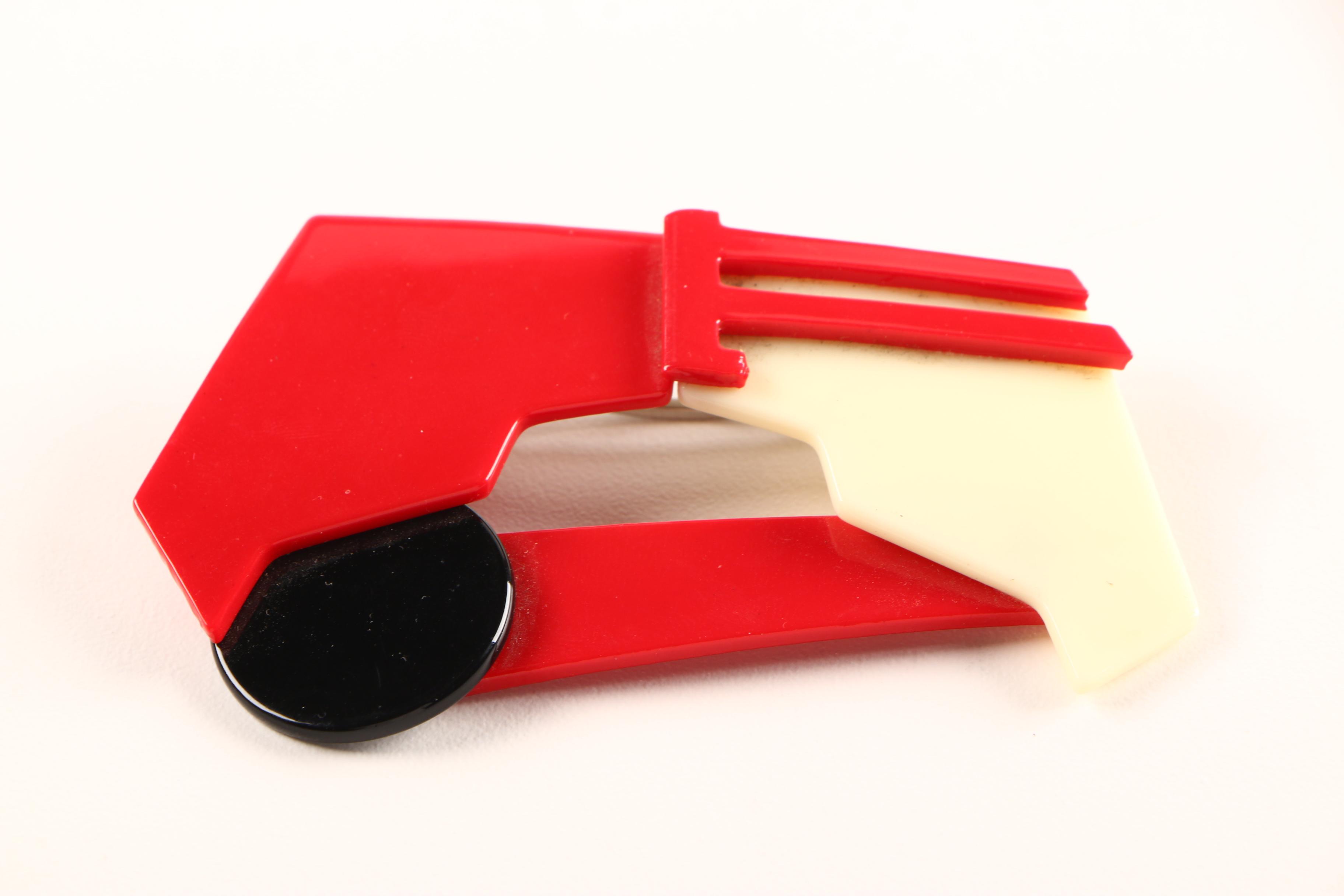 Bill Schiffer Geometric and Scotty Dog Hair Clips