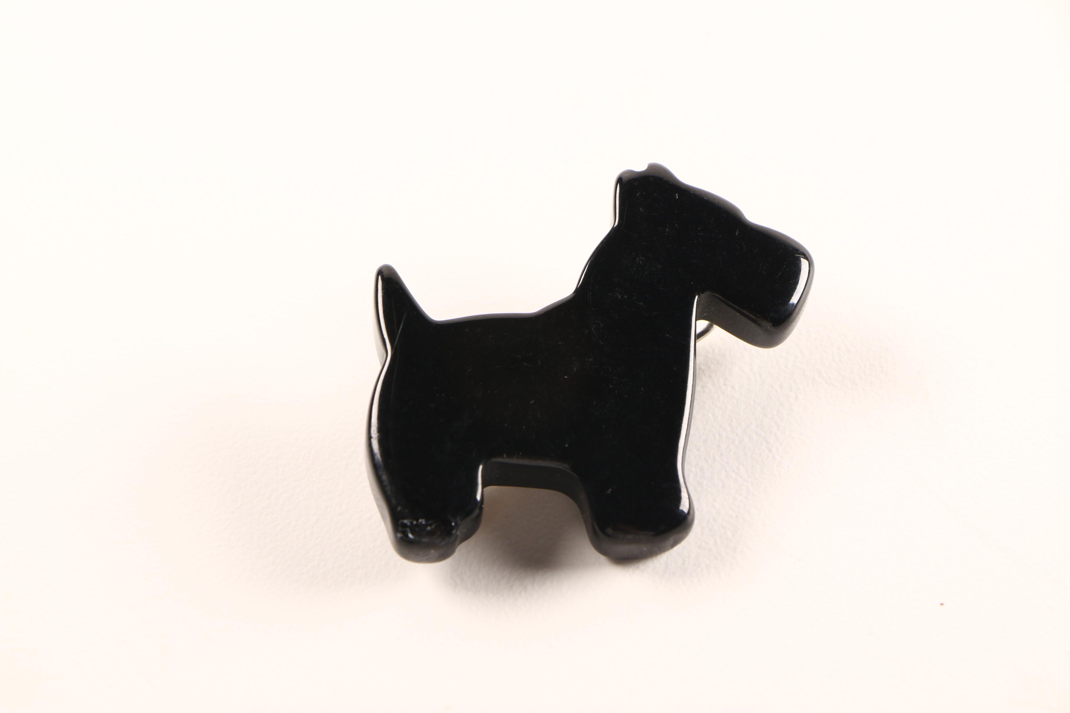 Bill Schiffer Geometric and Scotty Dog Hair Clips