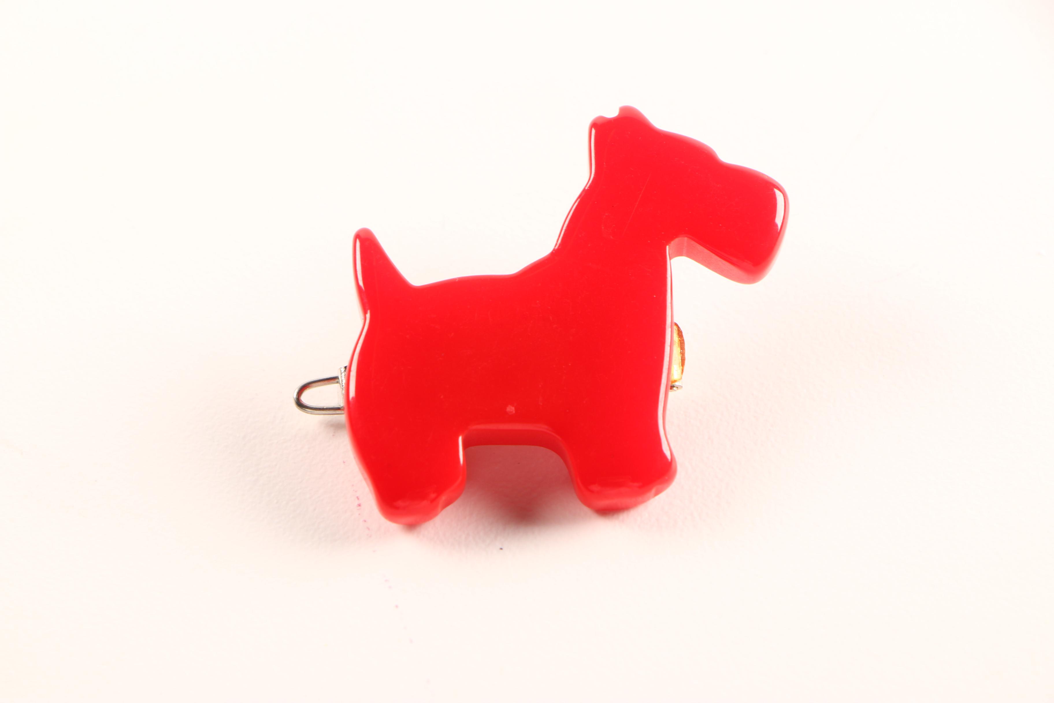 Bill Schiffer Geometric and Scotty Dog Hair Clips