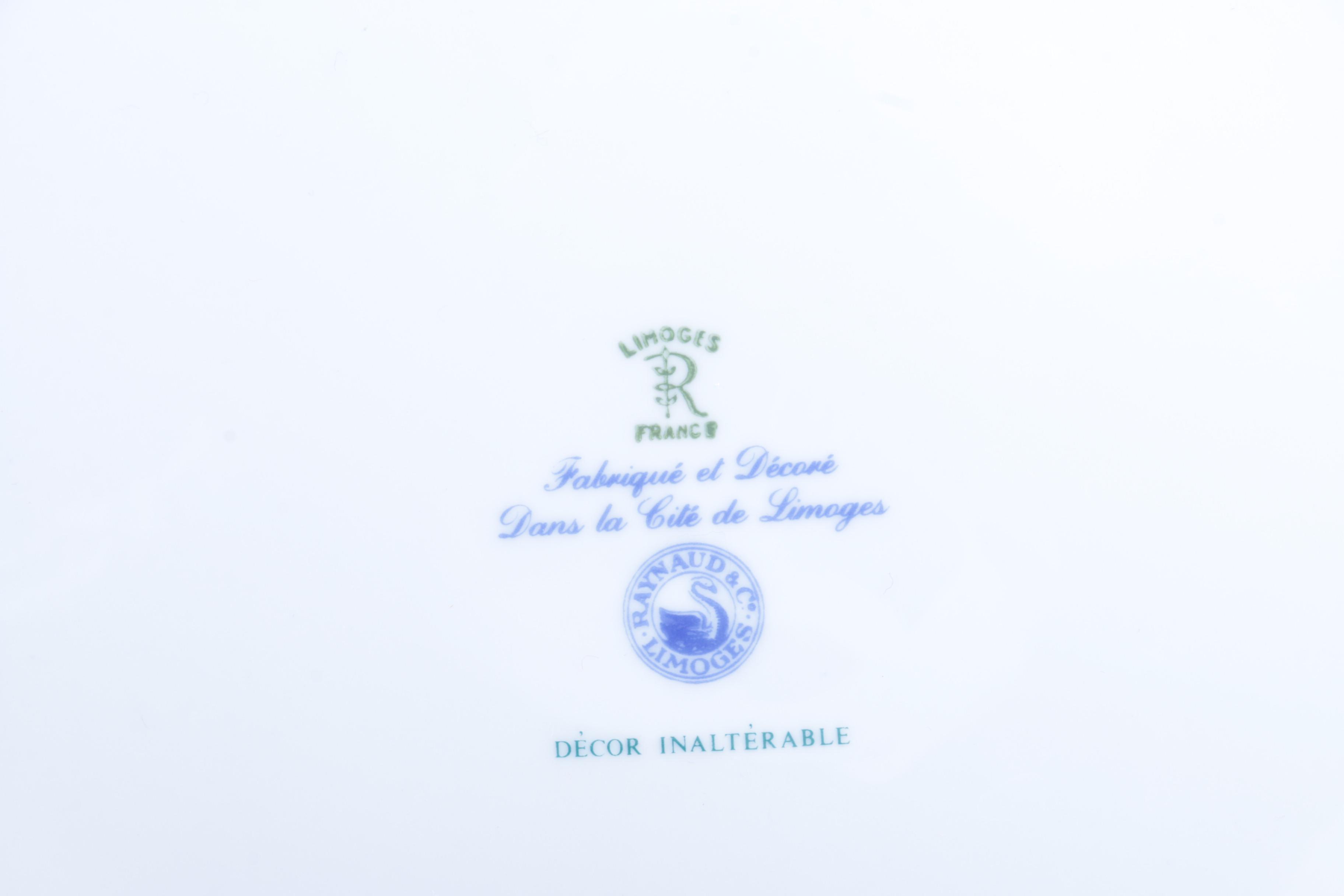 Raynaud & Co. Limoges Porcelain Plates