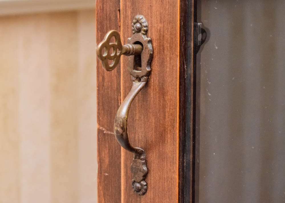 Vintage Mission Style Display Cabinet
