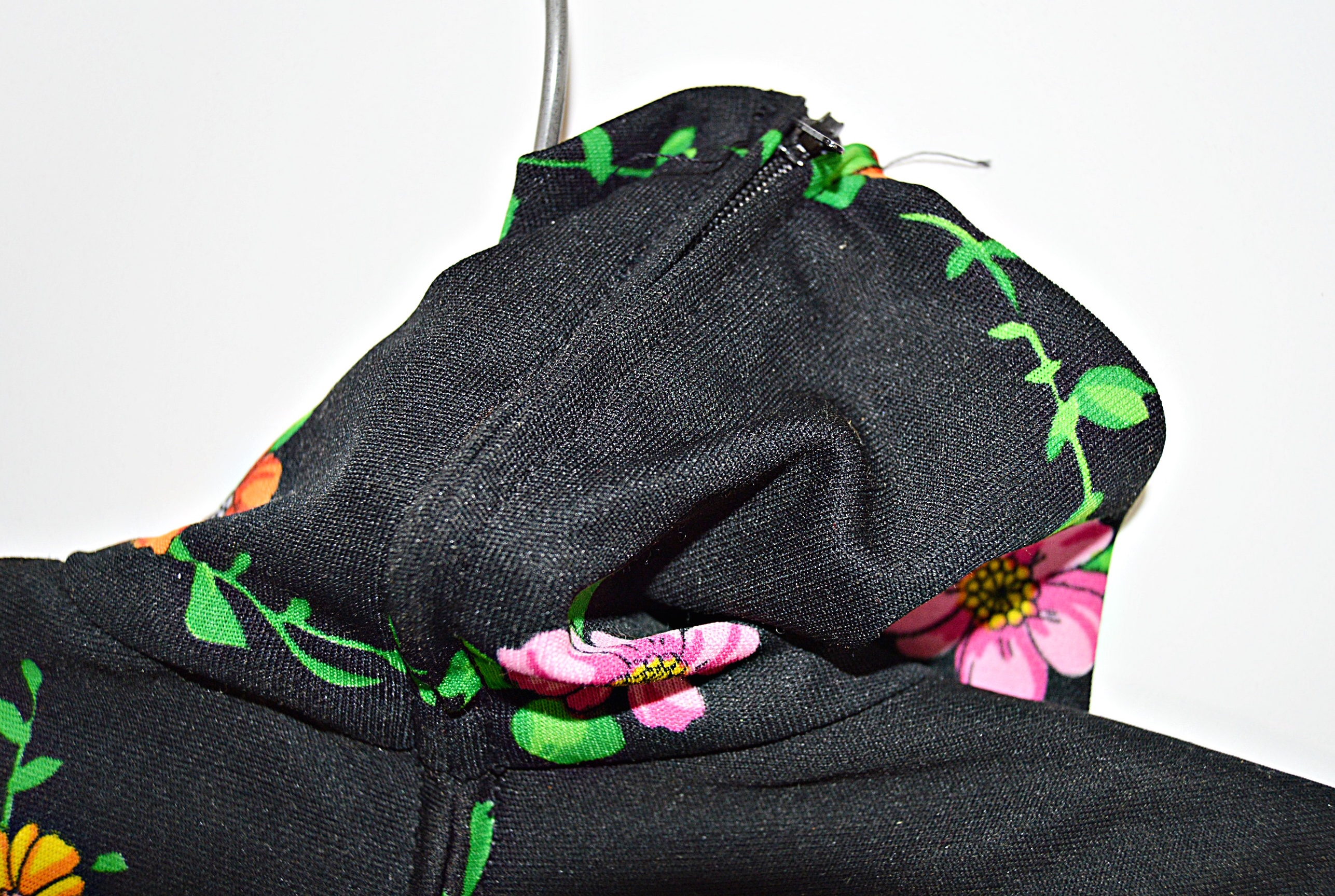 1960s Dresses with Floral Maxi and Black Hand Loomed Matka Silk Dress