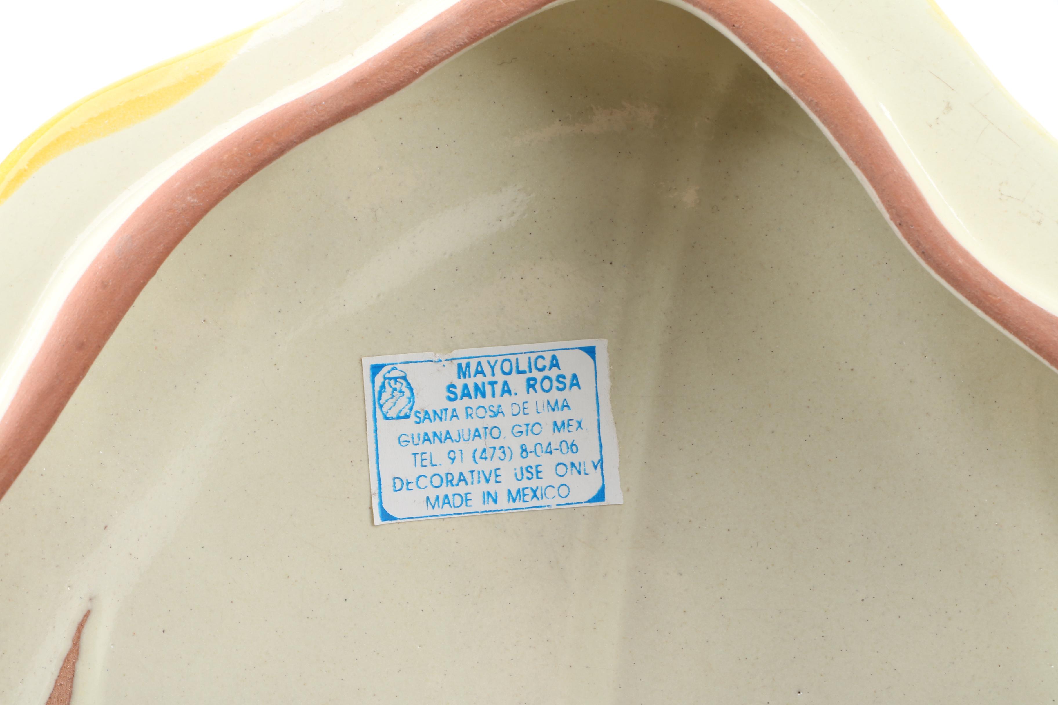 Mayolica Santa Rosa Covered Dish