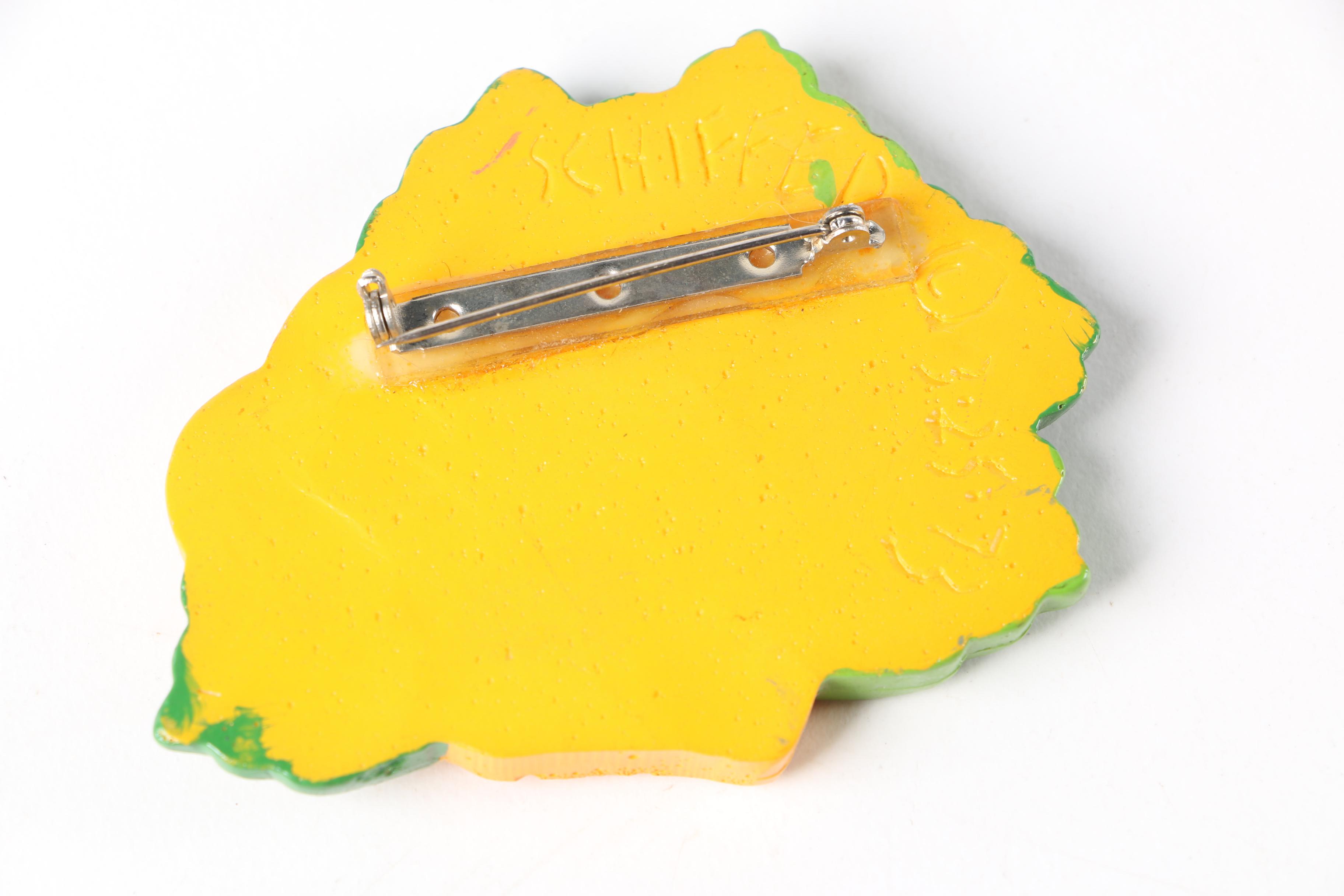 Circa 1973 Vintage Bill Schiffer Artisan Flower Brooch