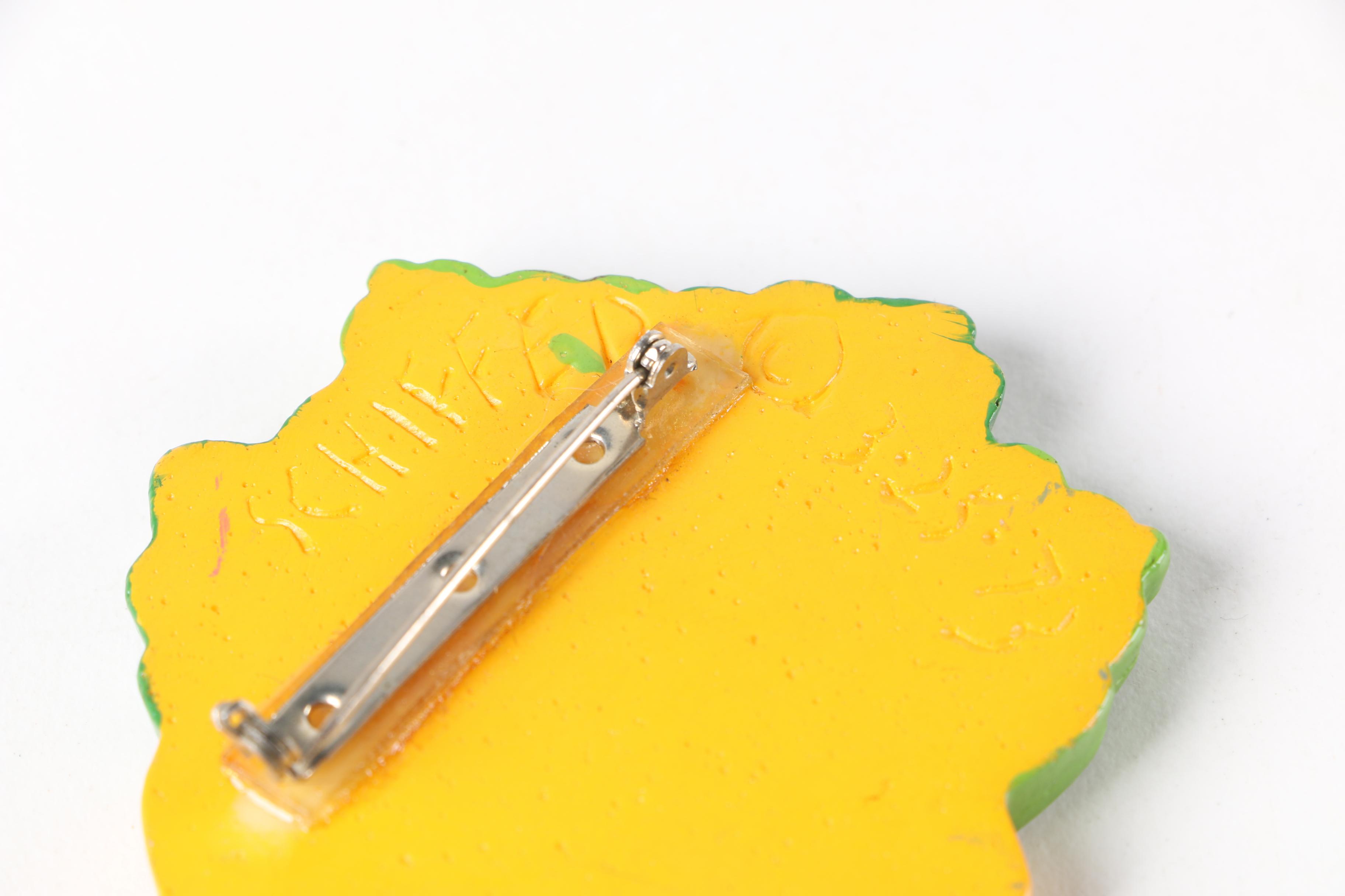 Circa 1973 Vintage Bill Schiffer Artisan Flower Brooch