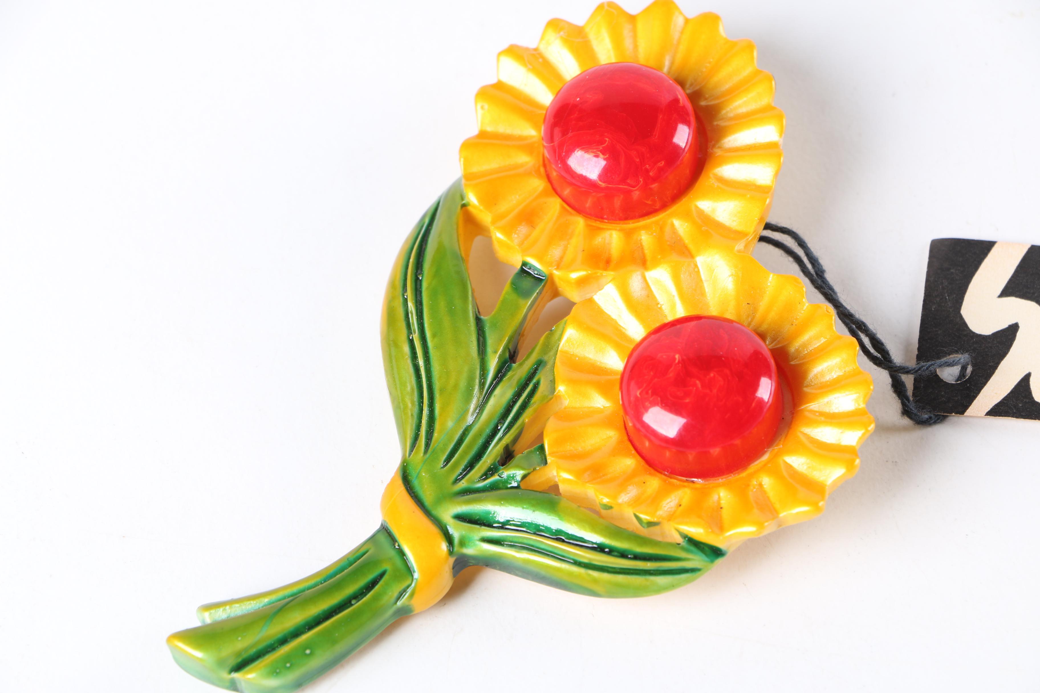 Vintage Artisan Handmade Bill Schiffer Brooch