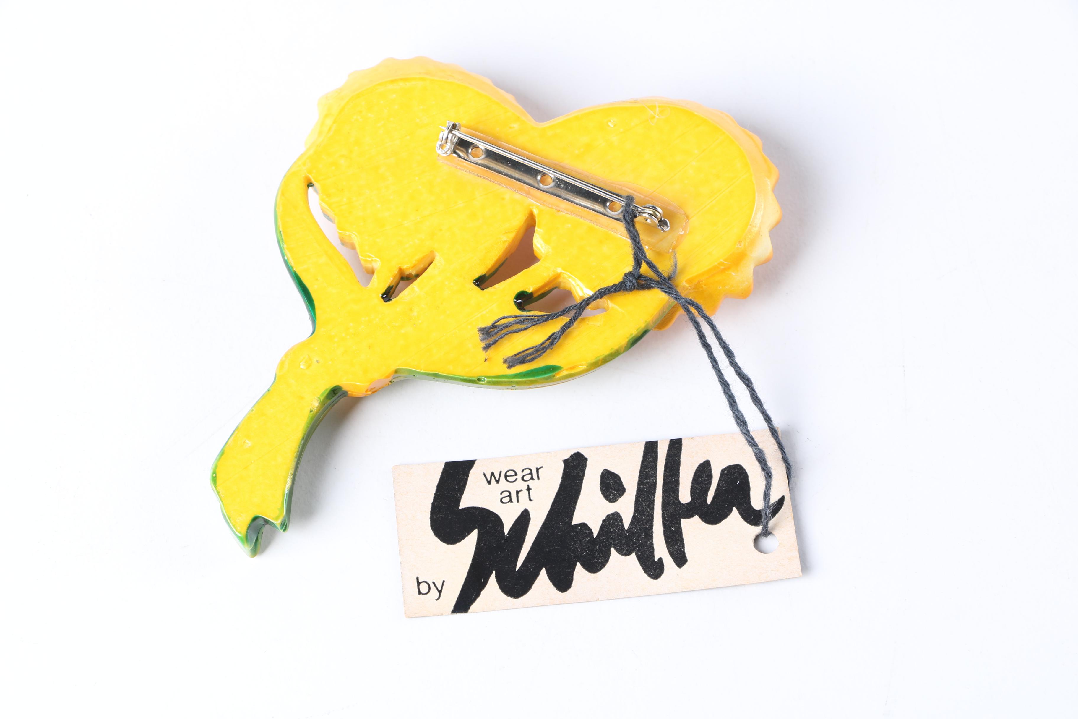 Vintage Artisan Handmade Bill Schiffer Brooch