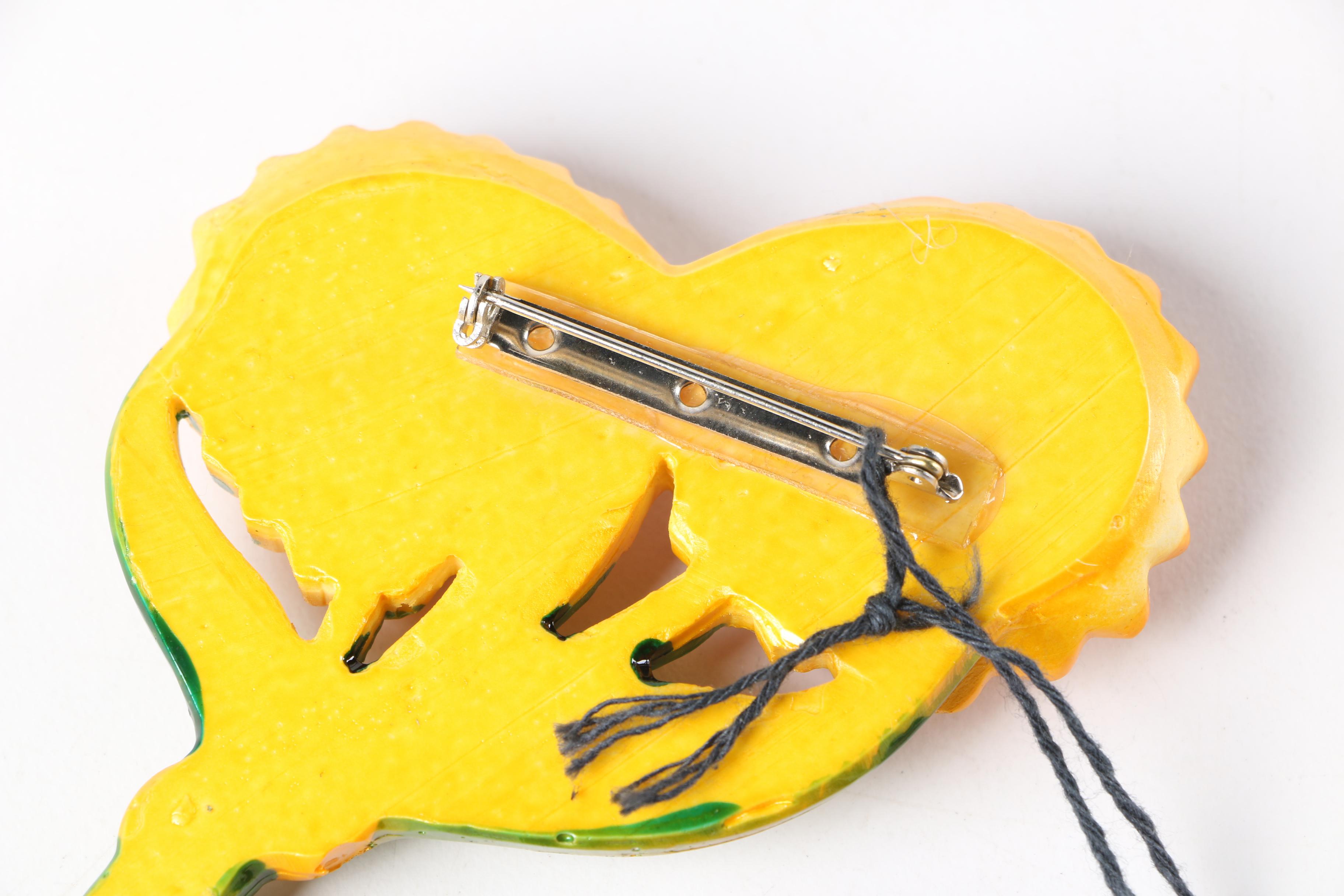 Vintage Artisan Handmade Bill Schiffer Brooch