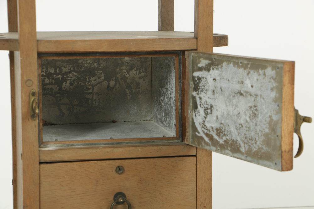 Early 20th Century Arts and Crafts Oak Smoking Stand by H.T. Cushman Mfg. Co.