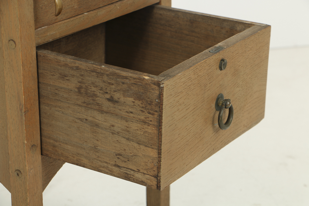 Early 20th Century Arts and Crafts Oak Smoking Stand by H.T. Cushman Mfg. Co.