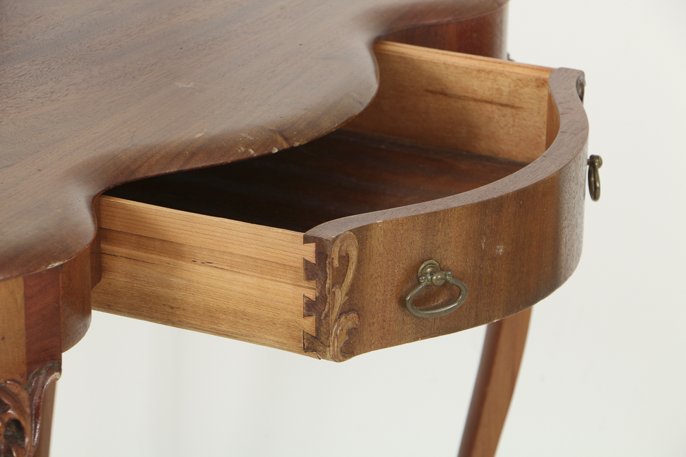 Vintage Louis XV Style Mahogany Vanity with Mirror