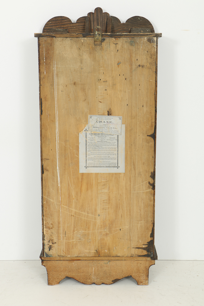 Antique "Crane" Regulator Wall Clock with Calendar Dial by Waterbury Clock Co.