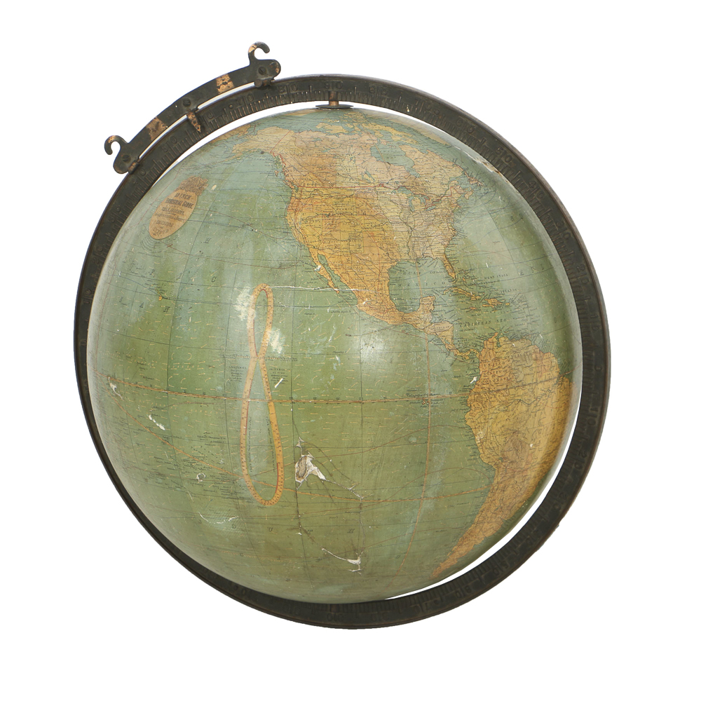 Antique Terrestrial Globe by W. & A.K. Johnston Ltd., Circa Early 20th Century
