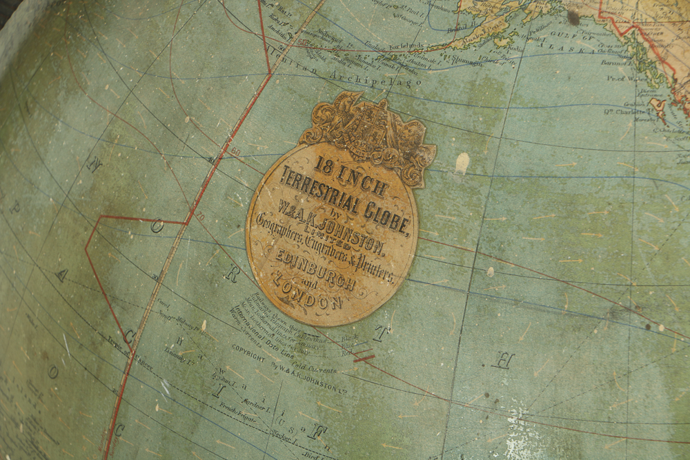 Antique Terrestrial Globe by W. & A.K. Johnston Ltd., Circa Early 20th Century