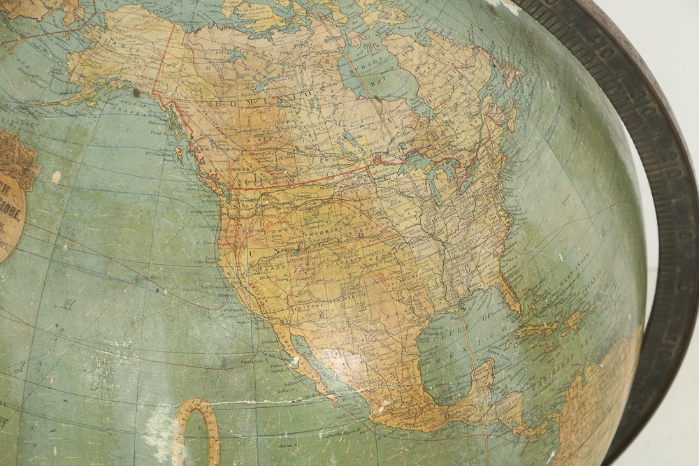 Antique Terrestrial Globe by W. & A.K. Johnston Ltd., Circa Early 20th Century