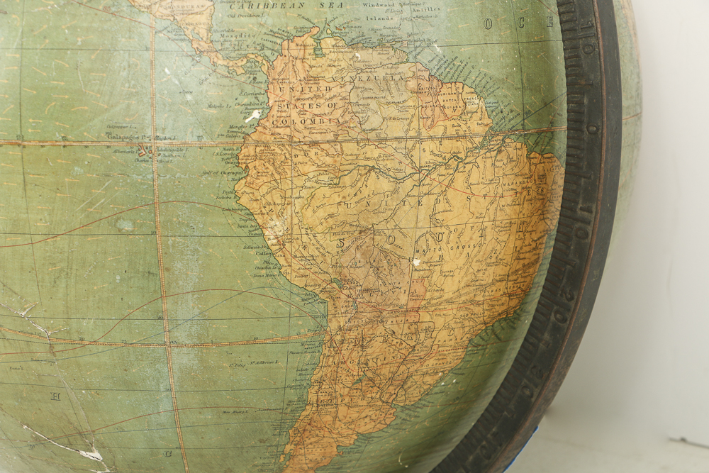 Antique Terrestrial Globe by W. & A.K. Johnston Ltd., Circa Early 20th Century