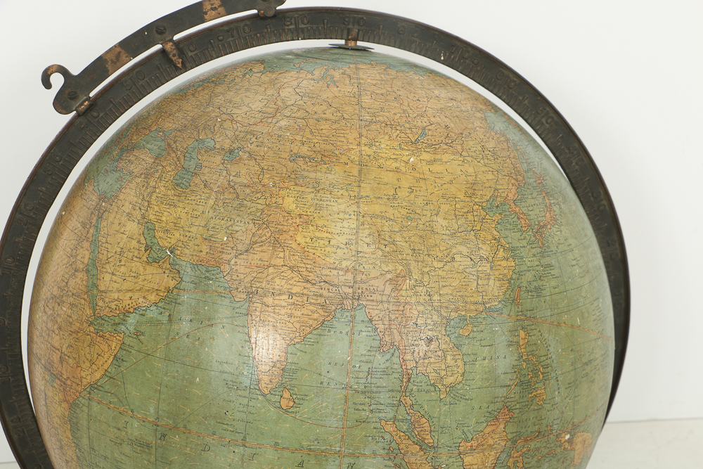 Antique Terrestrial Globe by W. & A.K. Johnston Ltd., Circa Early 20th Century