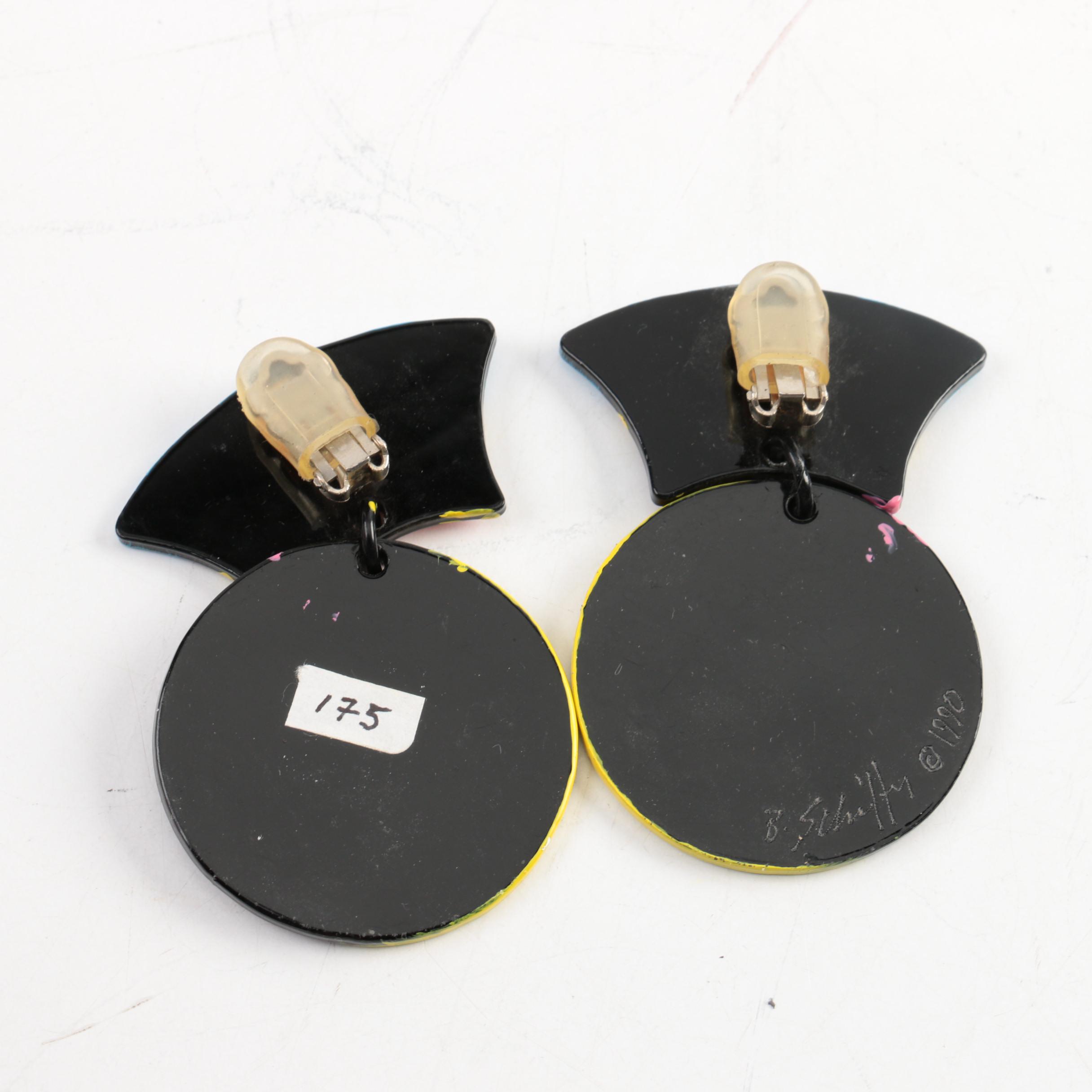 Vintage Clip On Earrings by Bill Schiffer