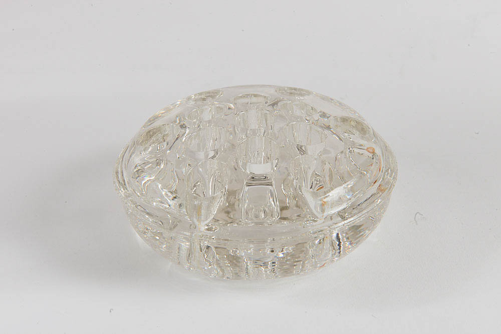 Glass Vases and Flower Frog