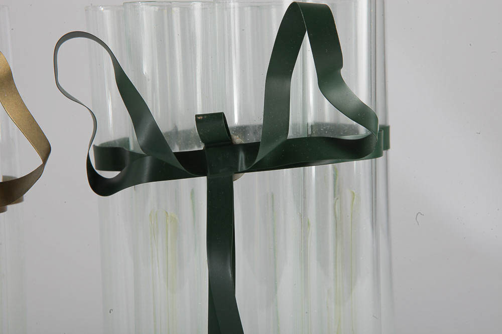 Glass Vases and Flower Frog