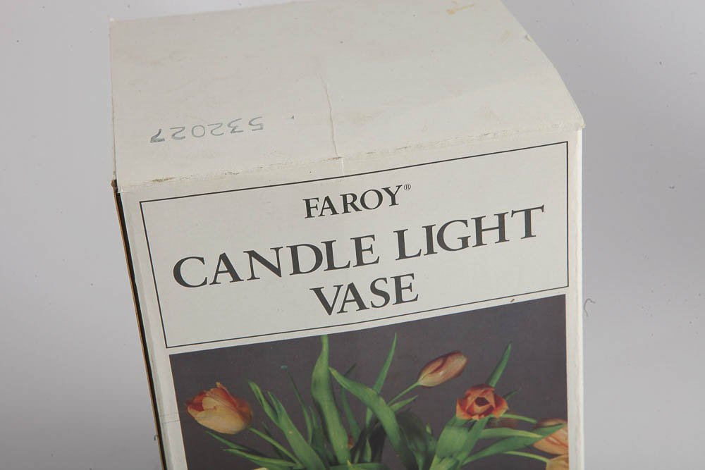 Glass Vases and Flower Frog