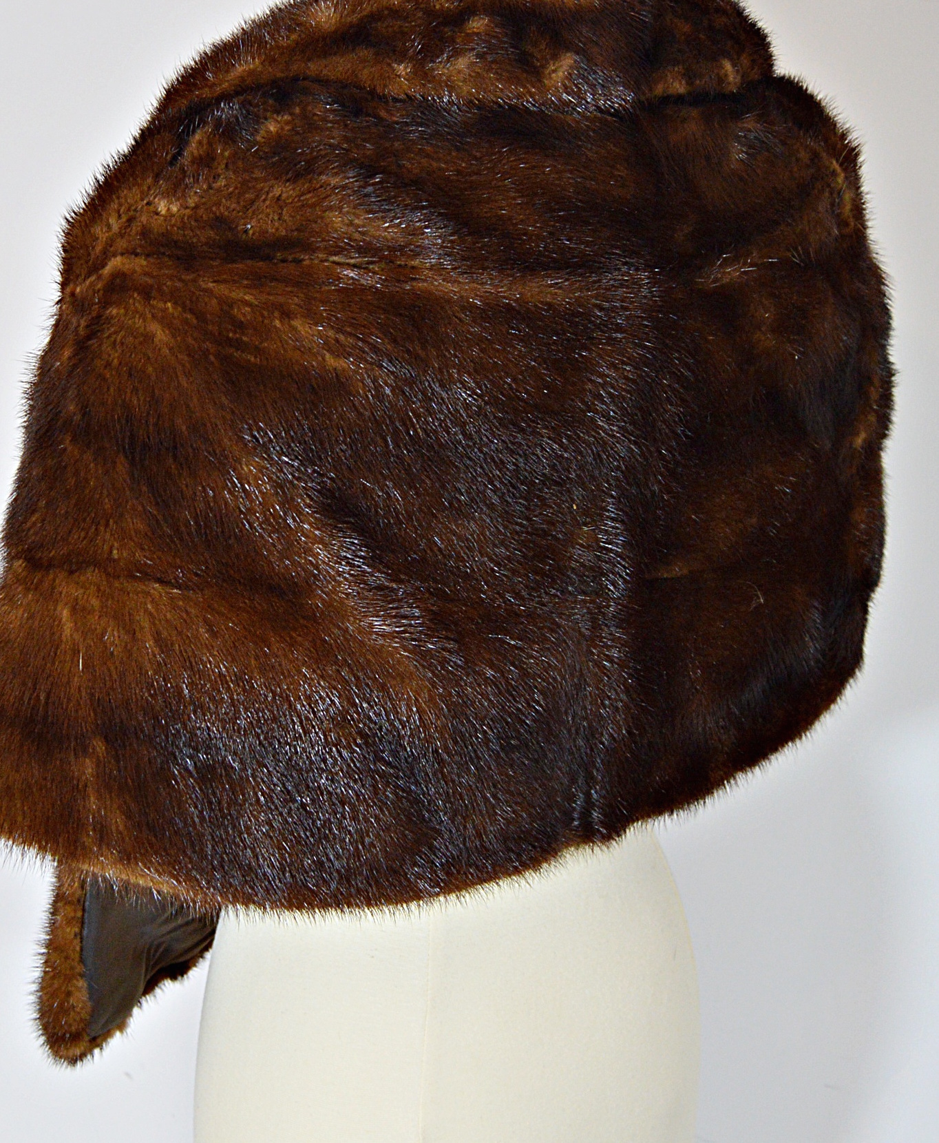 Vintage Brown Mink Stole from Steiger