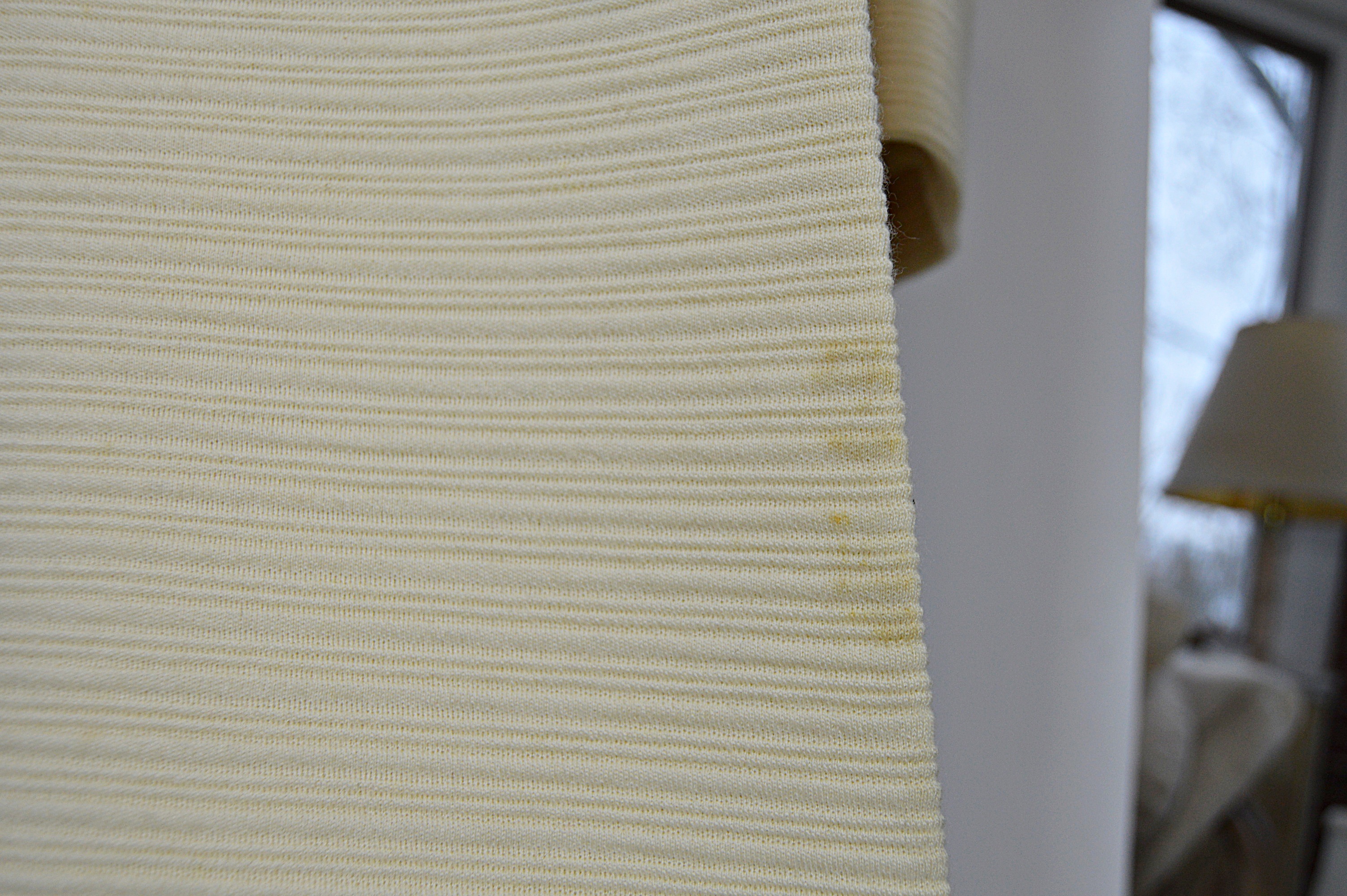 Vintage Cream Wool Coat with Fox Fur Collar