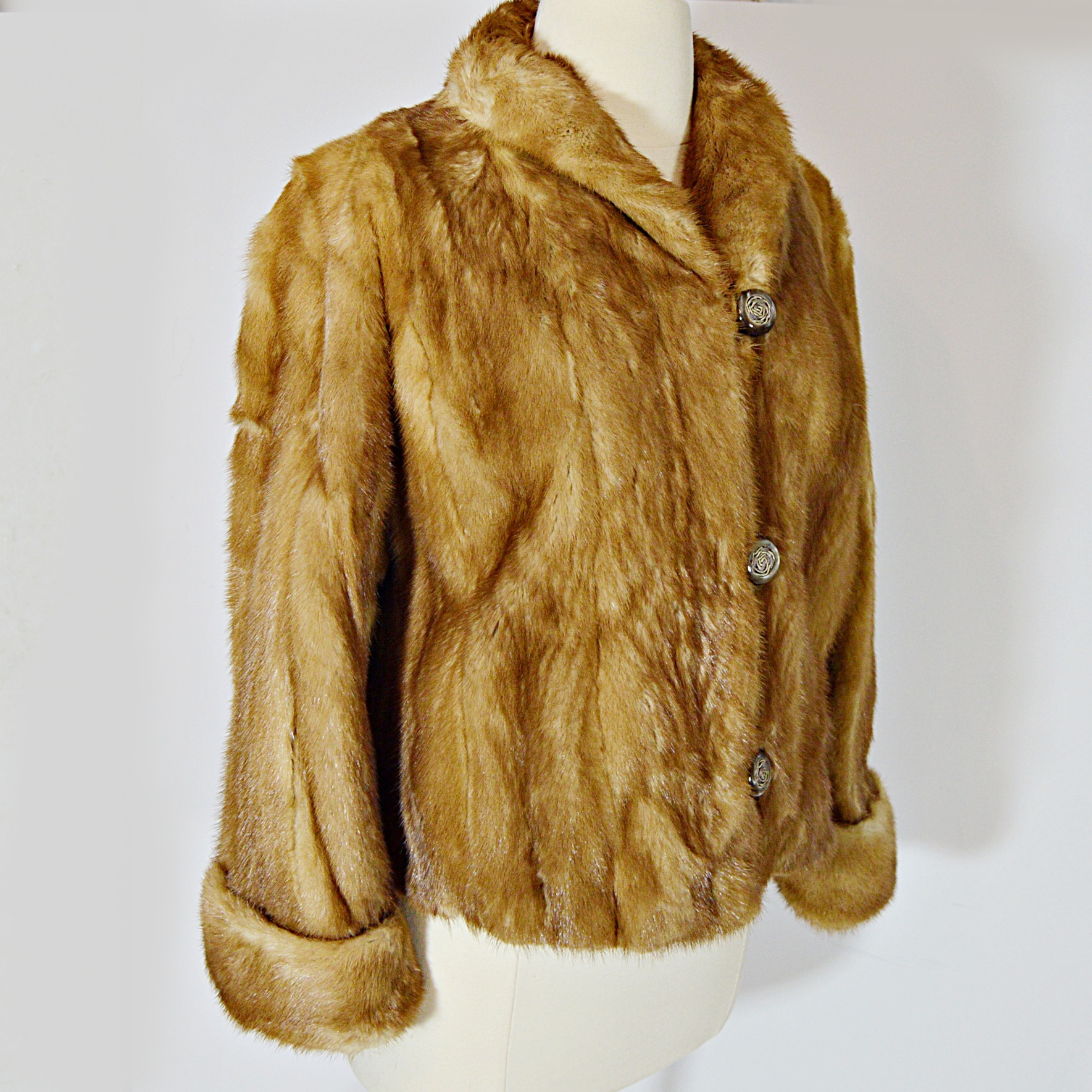 Vintage Brown Mink Jacket from The Gidding Co.