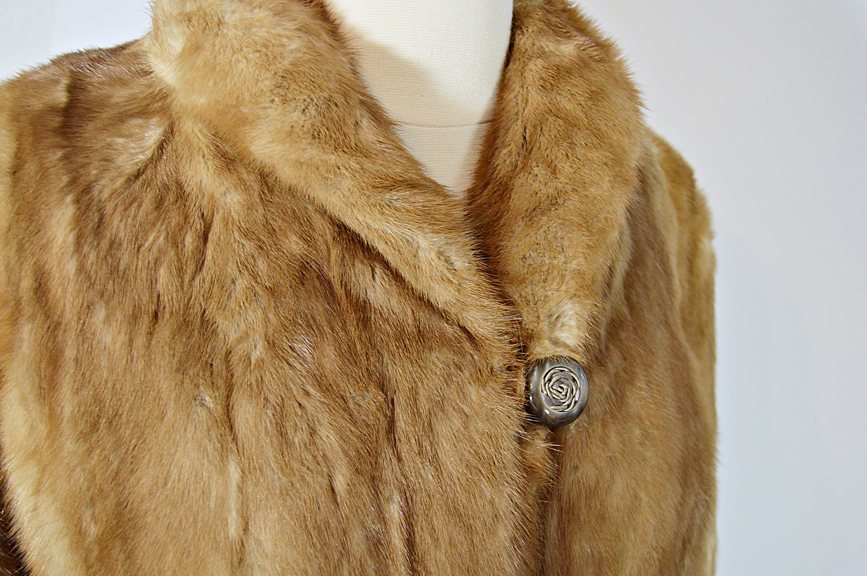 Vintage Brown Mink Jacket from The Gidding Co.