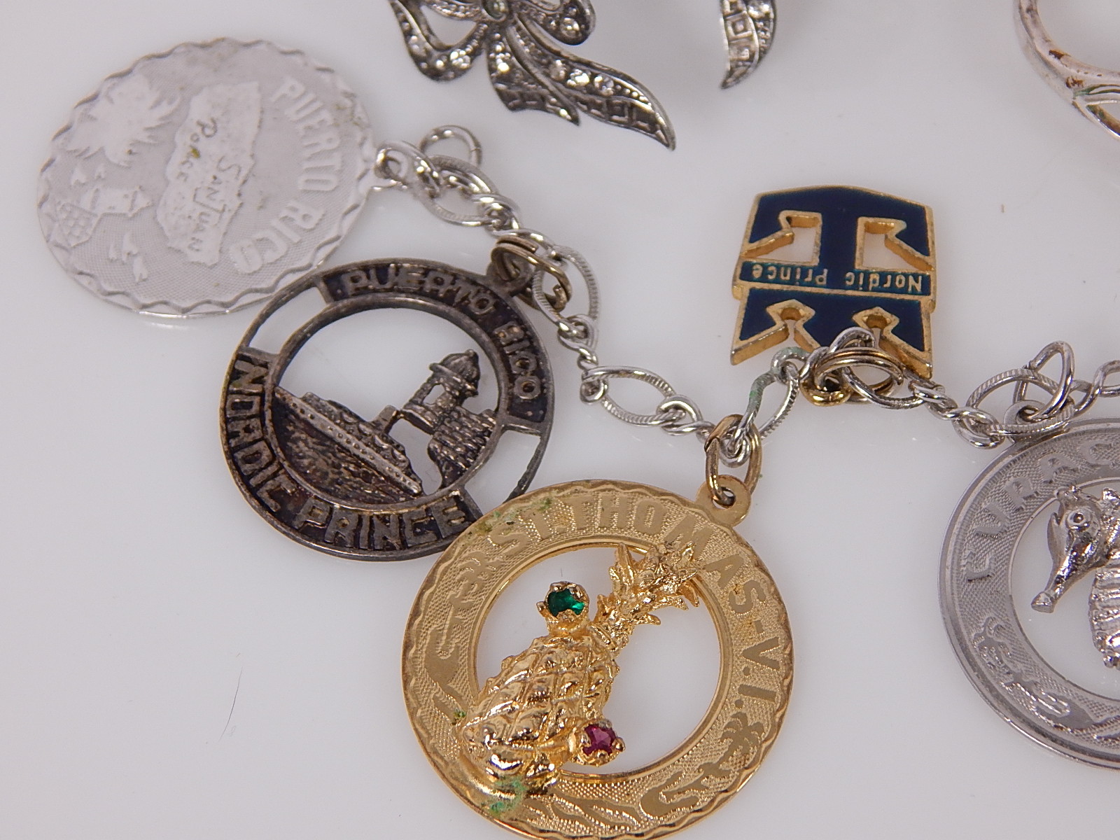 Trinket, Rings, and Charm Bracelet