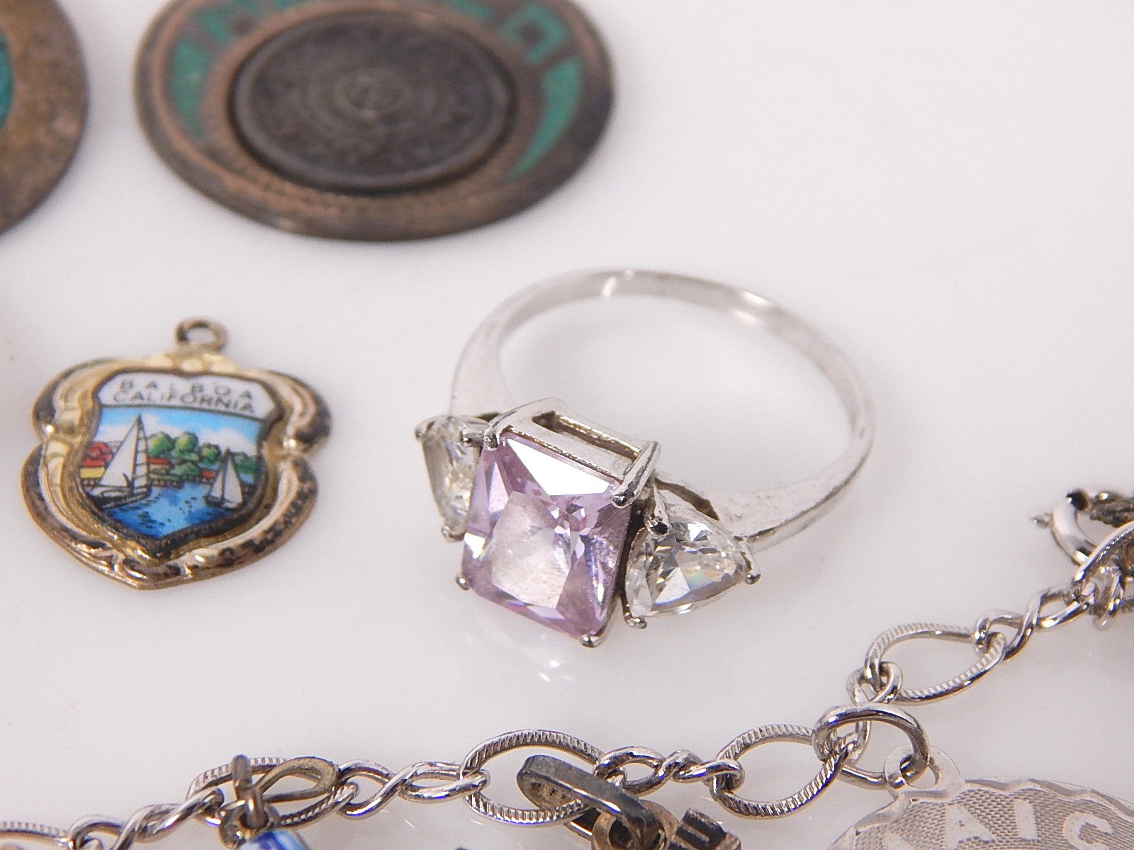 Trinket, Rings, and Charm Bracelet