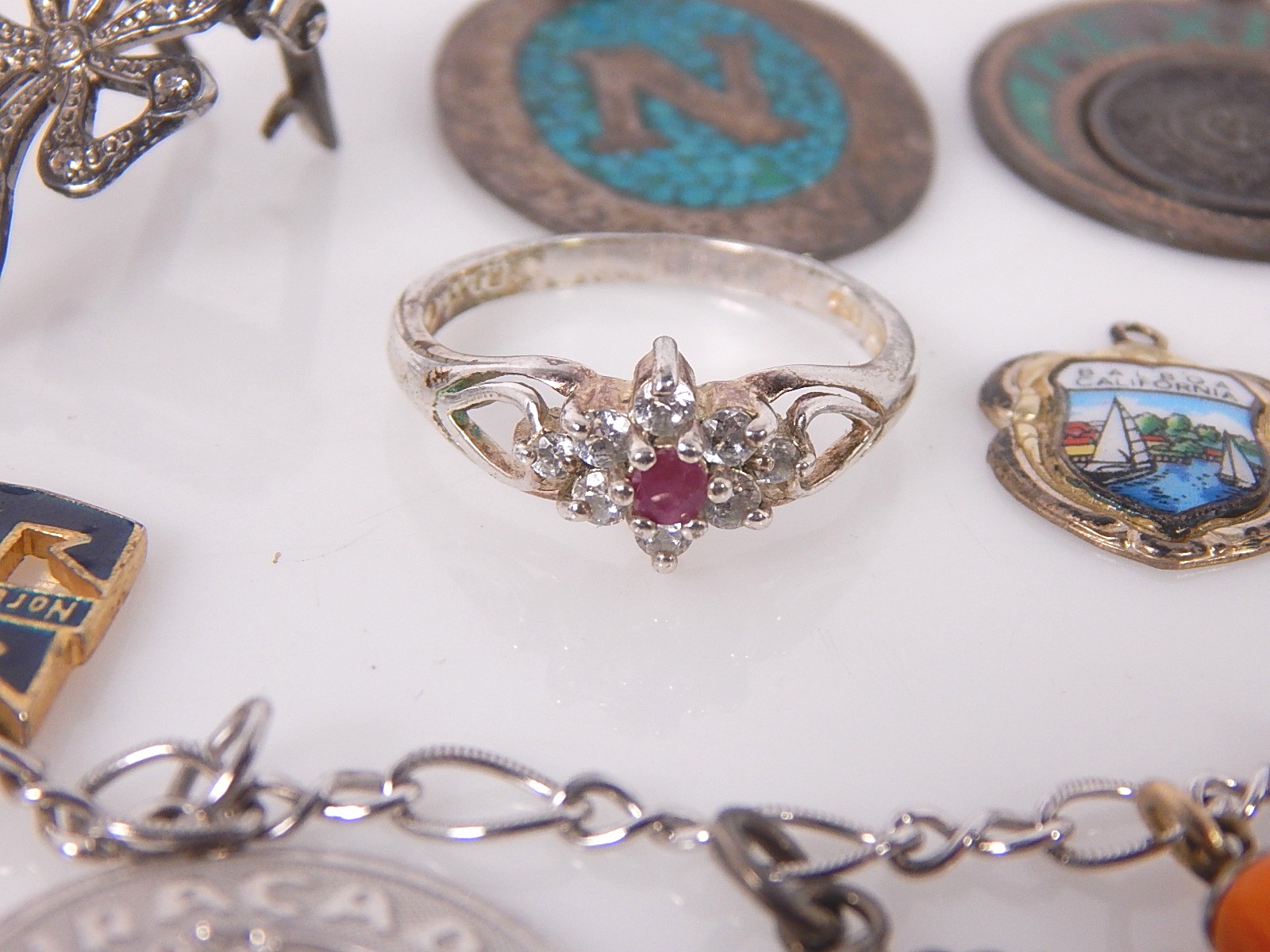 Trinket, Rings, and Charm Bracelet