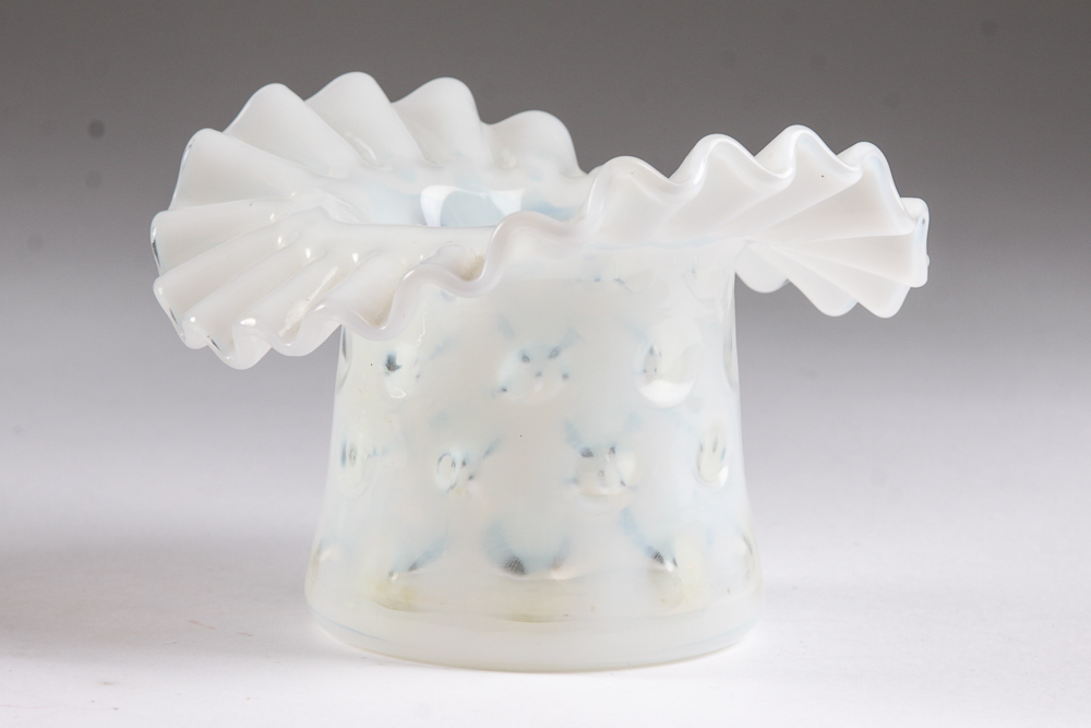 Vintage Glass Decor Including Fenton "Hobnail Green"