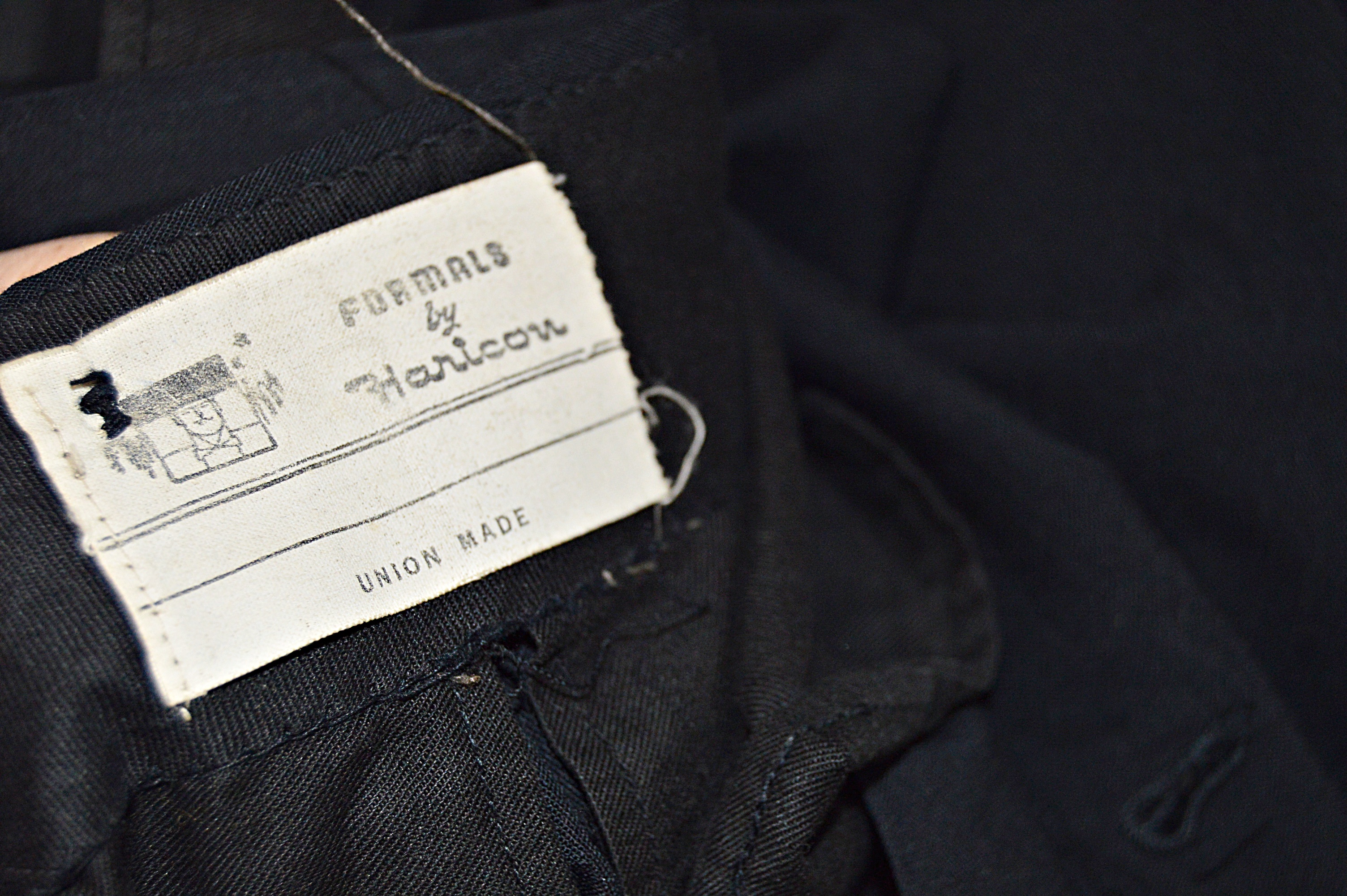 Vintage Men's Black Wool Tux