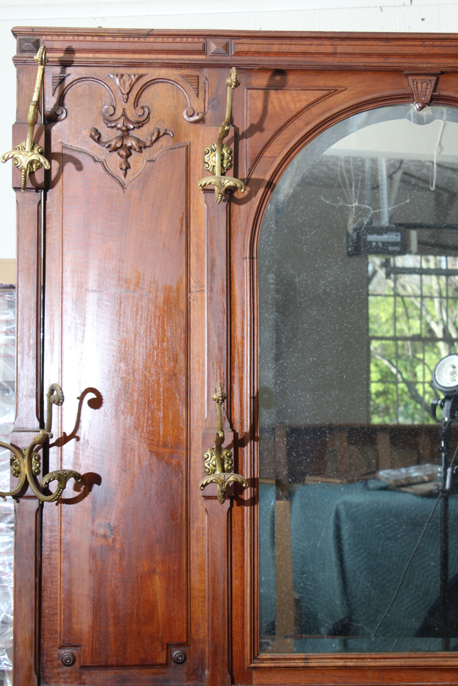 Antique Victorian Mahogany Hall Tree